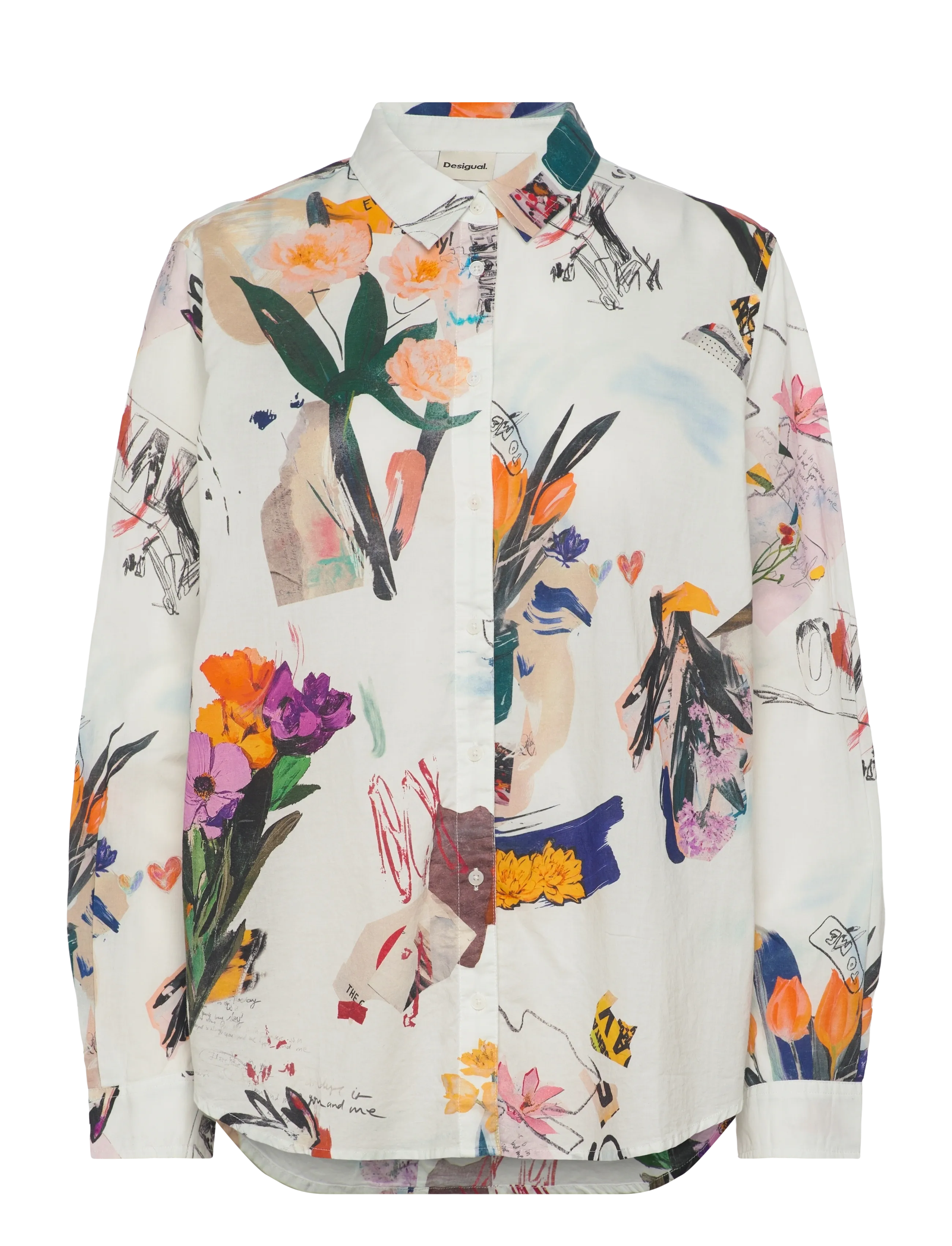 Desigual CAM_MILA, 1000 WHITE, XL - Tøj - WHITE / white