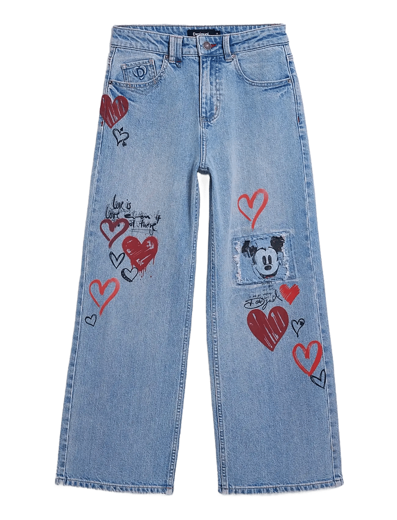 Desigual - DENIM_HERRY_ - hosen mit weitem bein - blue - 0