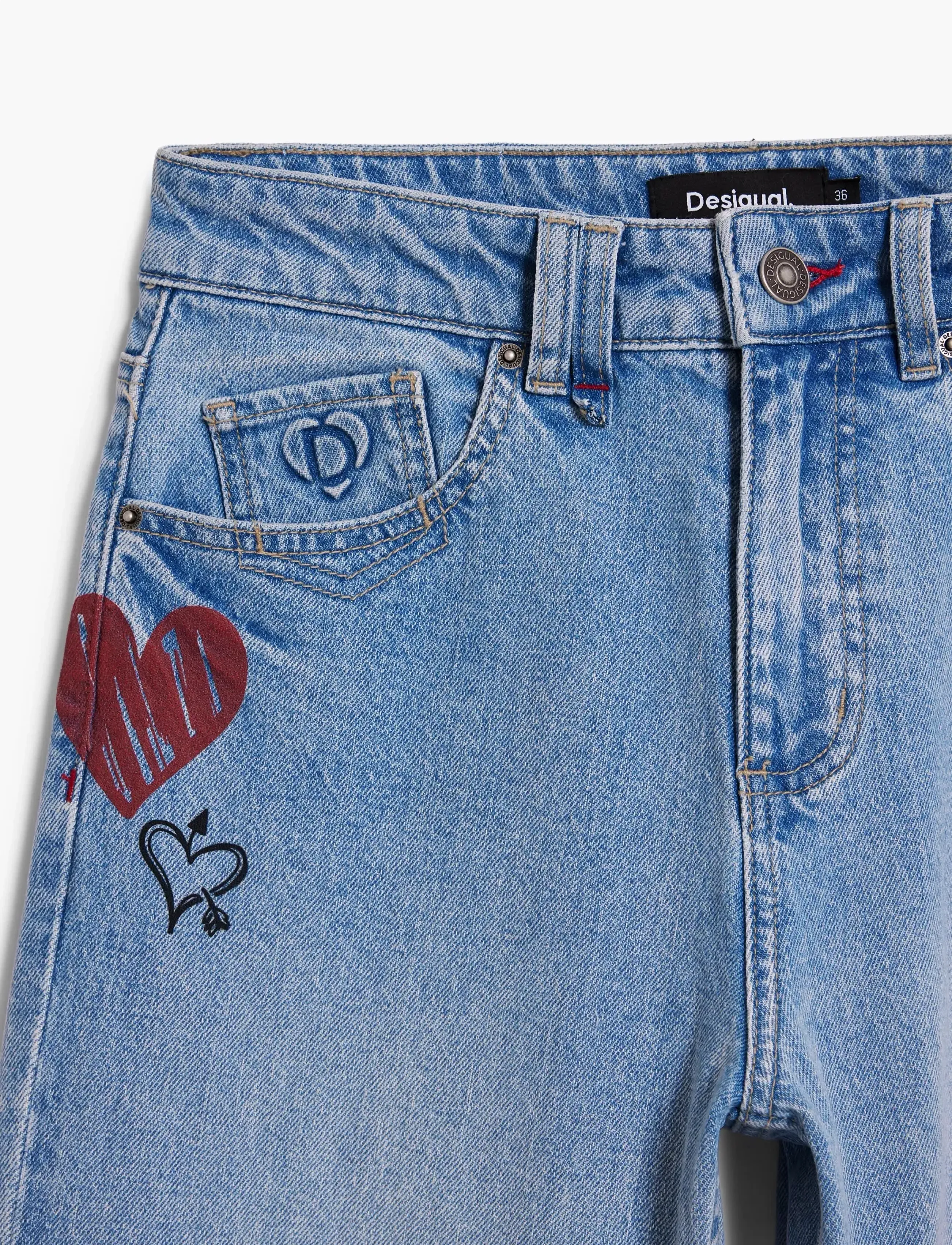 Desigual - DENIM_HERRY_ - laia säärega teksad - blue - 2