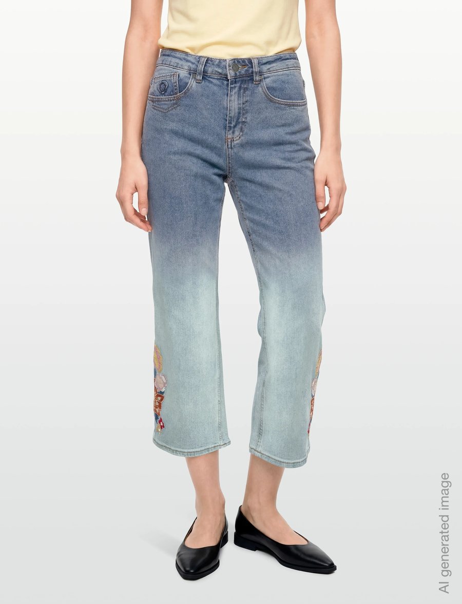Desigual - DENIM_COCO - hosen mit weitem bein - blue - 5