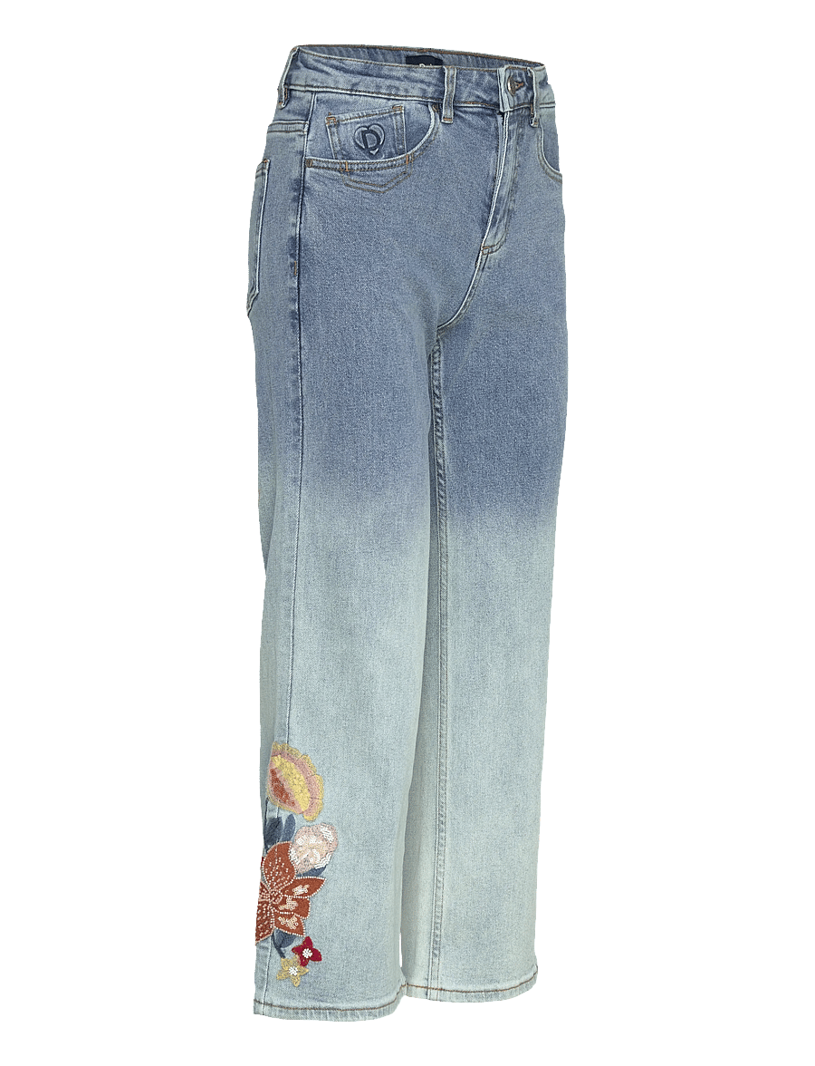 Desigual - DENIM_COCO - hosen mit weitem bein - blue - 4