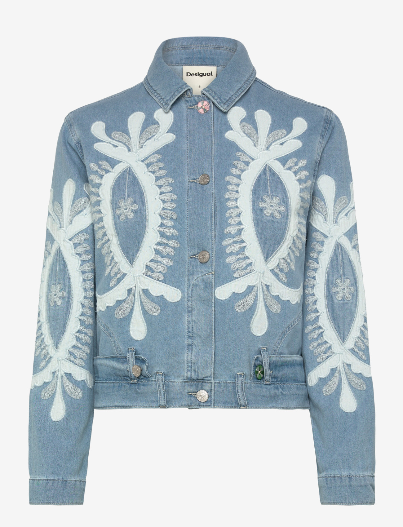 Desigual - WOMAN DENIM TRUCKER JACKET - frühlingsjacken - blue - 0