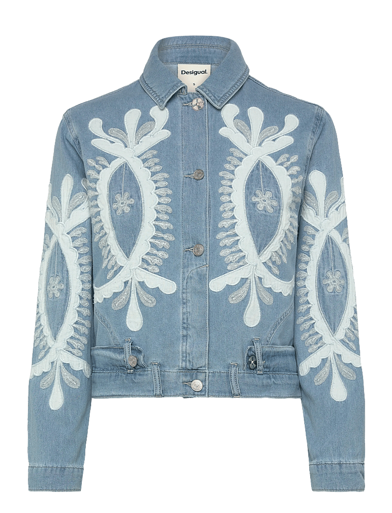 Desigual - WOMAN DENIM TRUCKER JACKET - frühlingsjacken - blue - 0