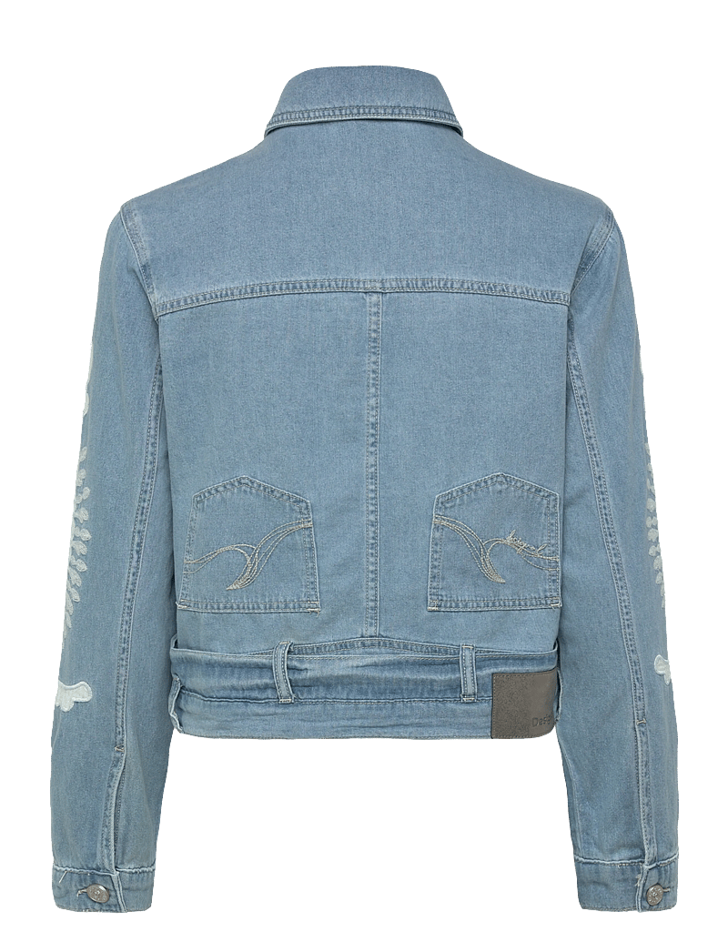 Desigual - WOMAN DENIM TRUCKER JACKET - frühlingsjacken - blue - 1