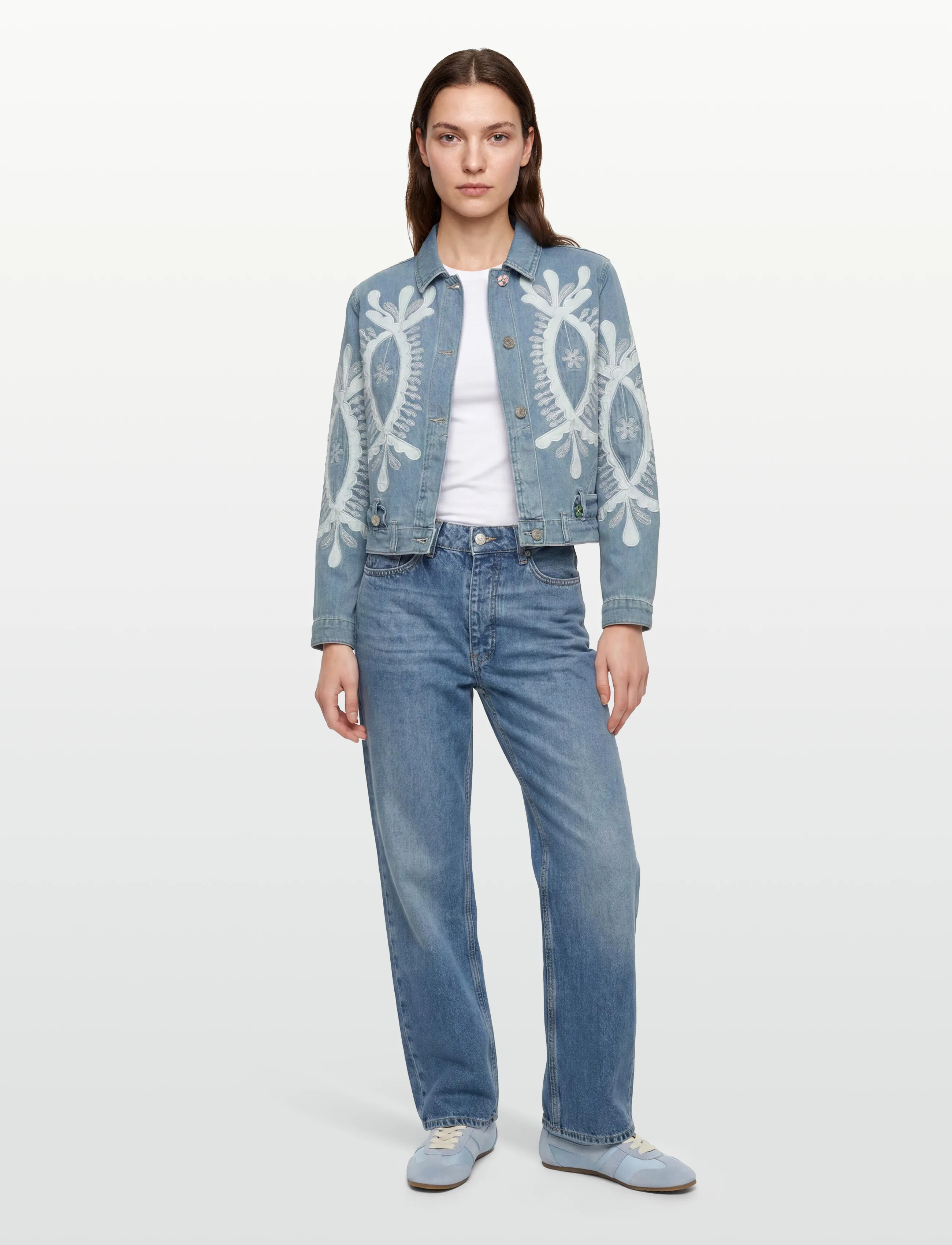 Desigual Woman Denim Trucker Jacket, S, Jackets, Blau - Denim, Frauen