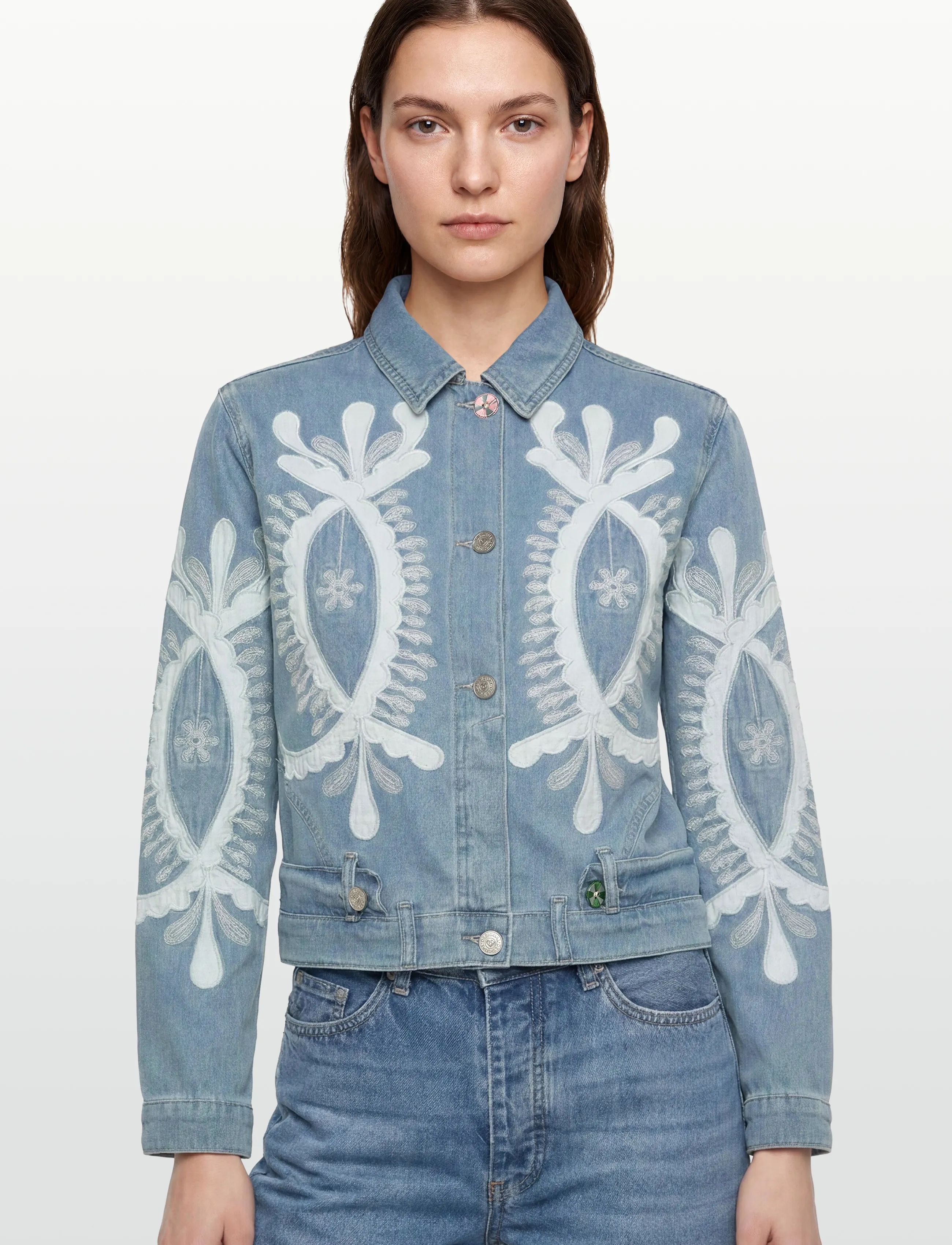 Desigual - WOMAN DENIM TRUCKER JACKET - overtøj - blue - 3