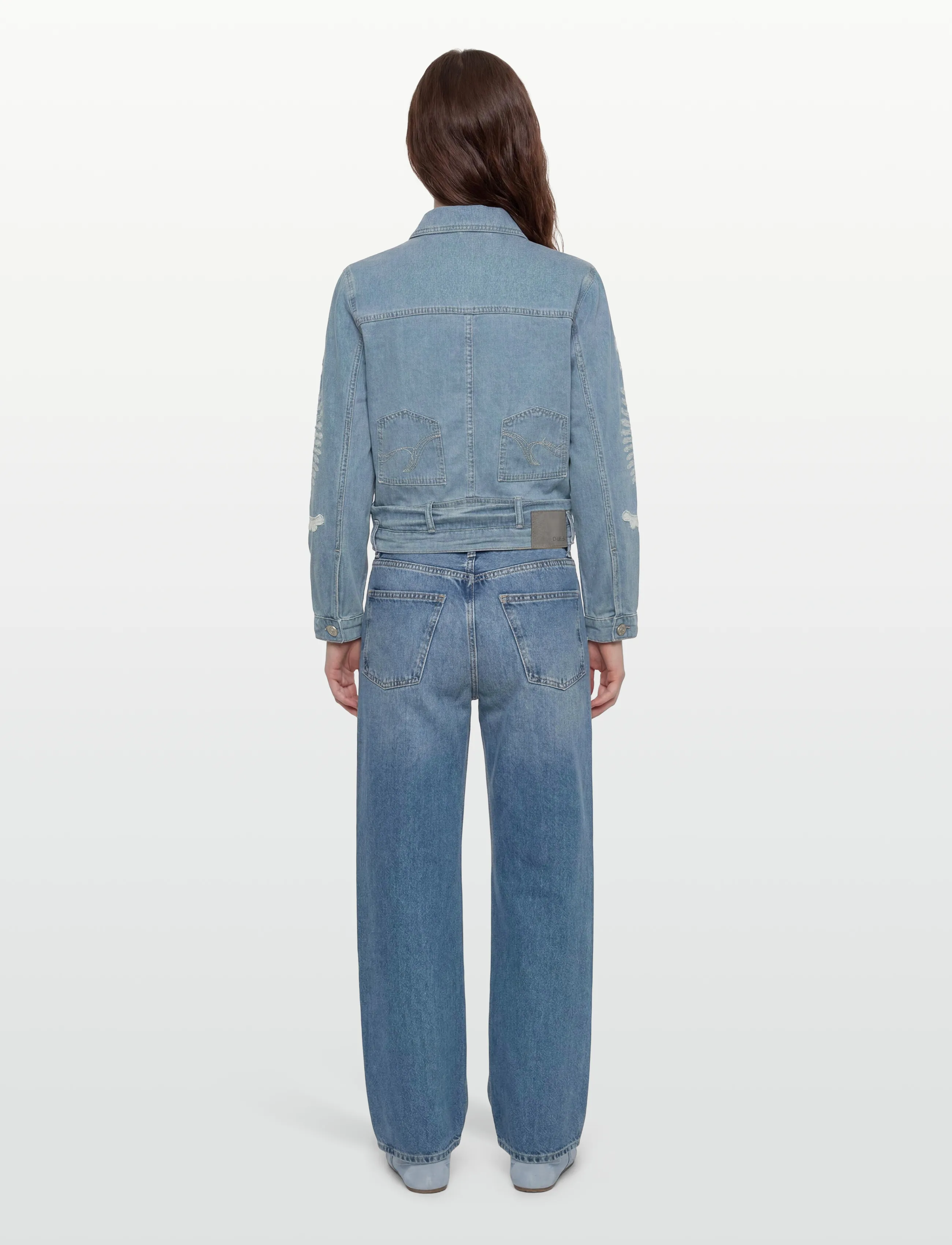 Desigual - WOMAN DENIM TRUCKER JACKET - spring jackets - blue - 4