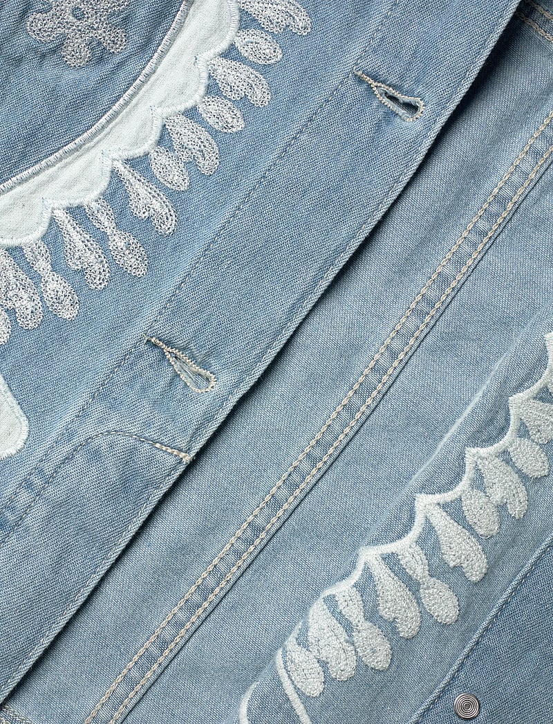 Desigual - WOMAN DENIM TRUCKER JACKET - frühlingsjacken - blue - 3