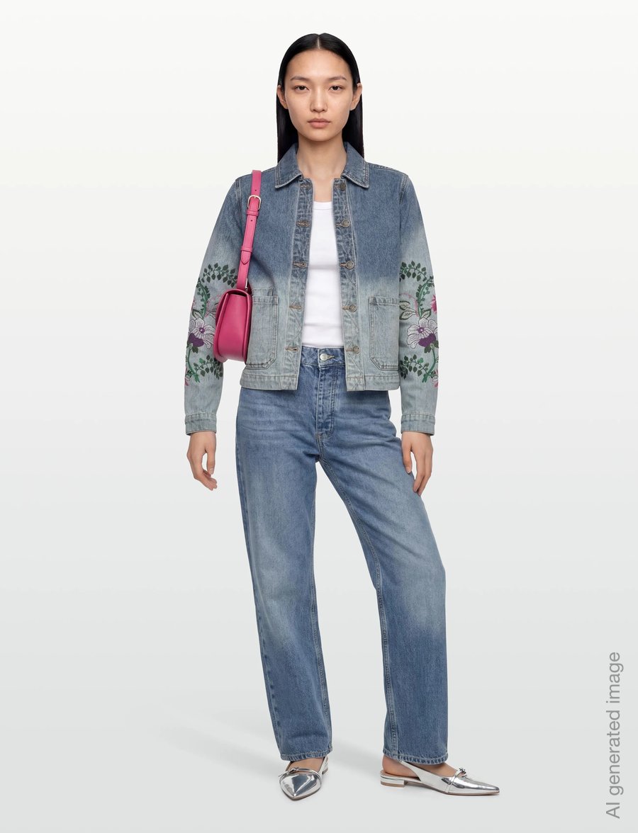 Desigual - WOMAN DENIM TRUCKER JACKET - jeansjakker - blue - 0