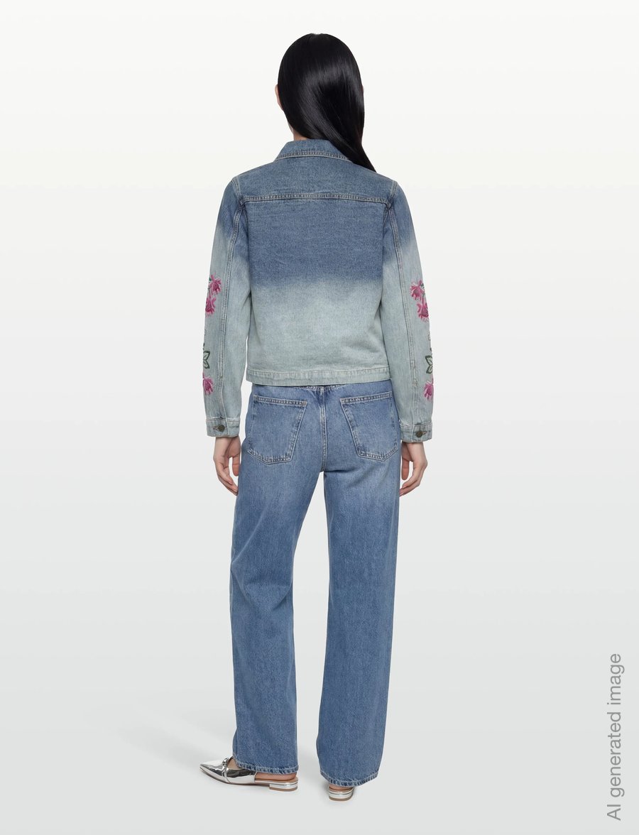 Desigual - WOMAN DENIM TRUCKER JACKET - jeansjakker - blue - 4