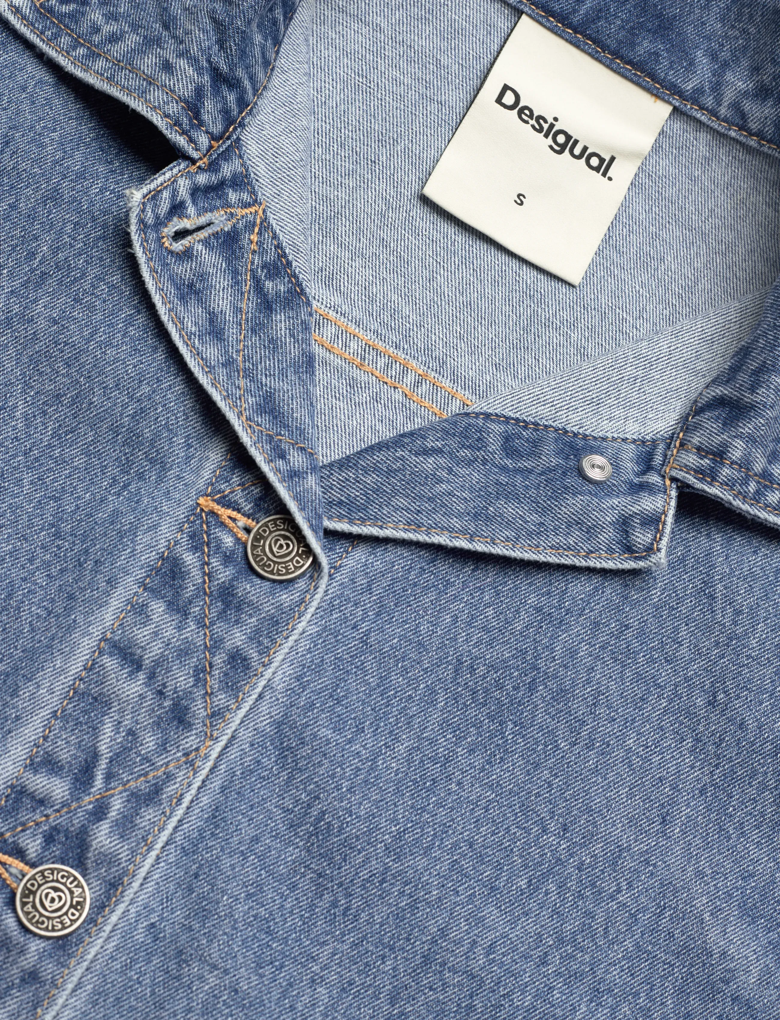 Desigual - WOMAN DENIM TRUCKER JACKET - lentejassen - blue - 2