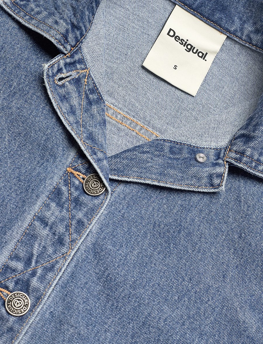 Desigual - WOMAN DENIM TRUCKER JACKET - jeansjakker - blue - 5