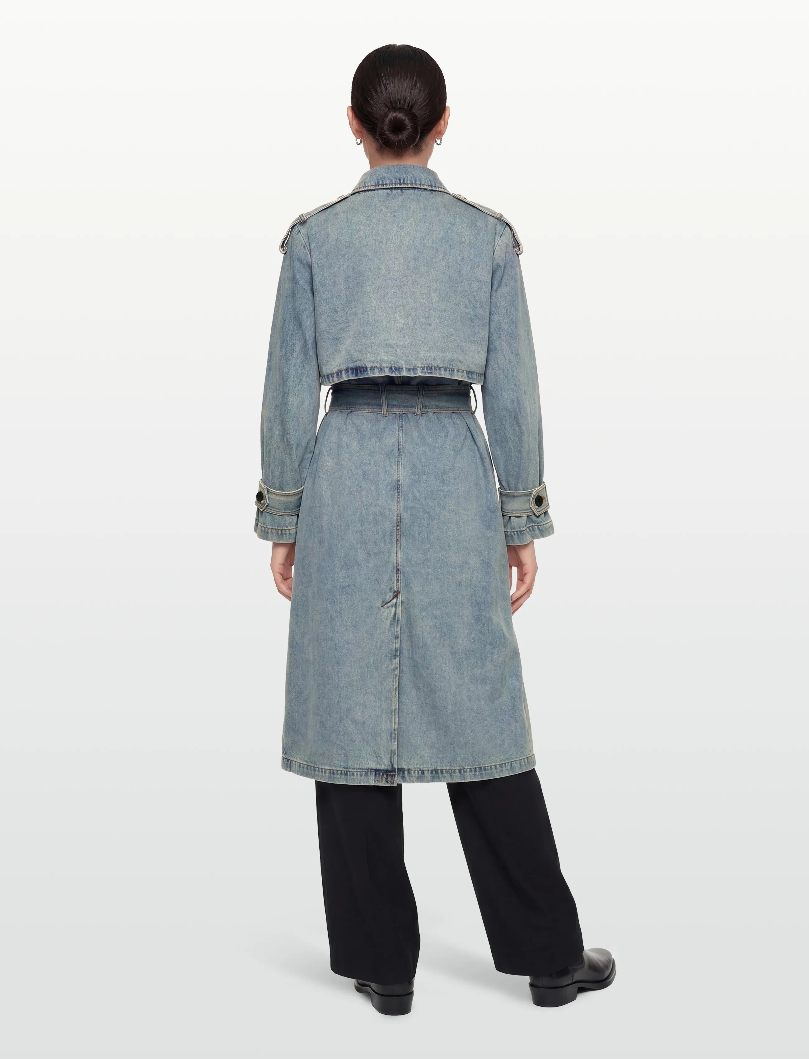 Desigual - WOMAN DENIM TRENCH - trenchcoats - blue - 5