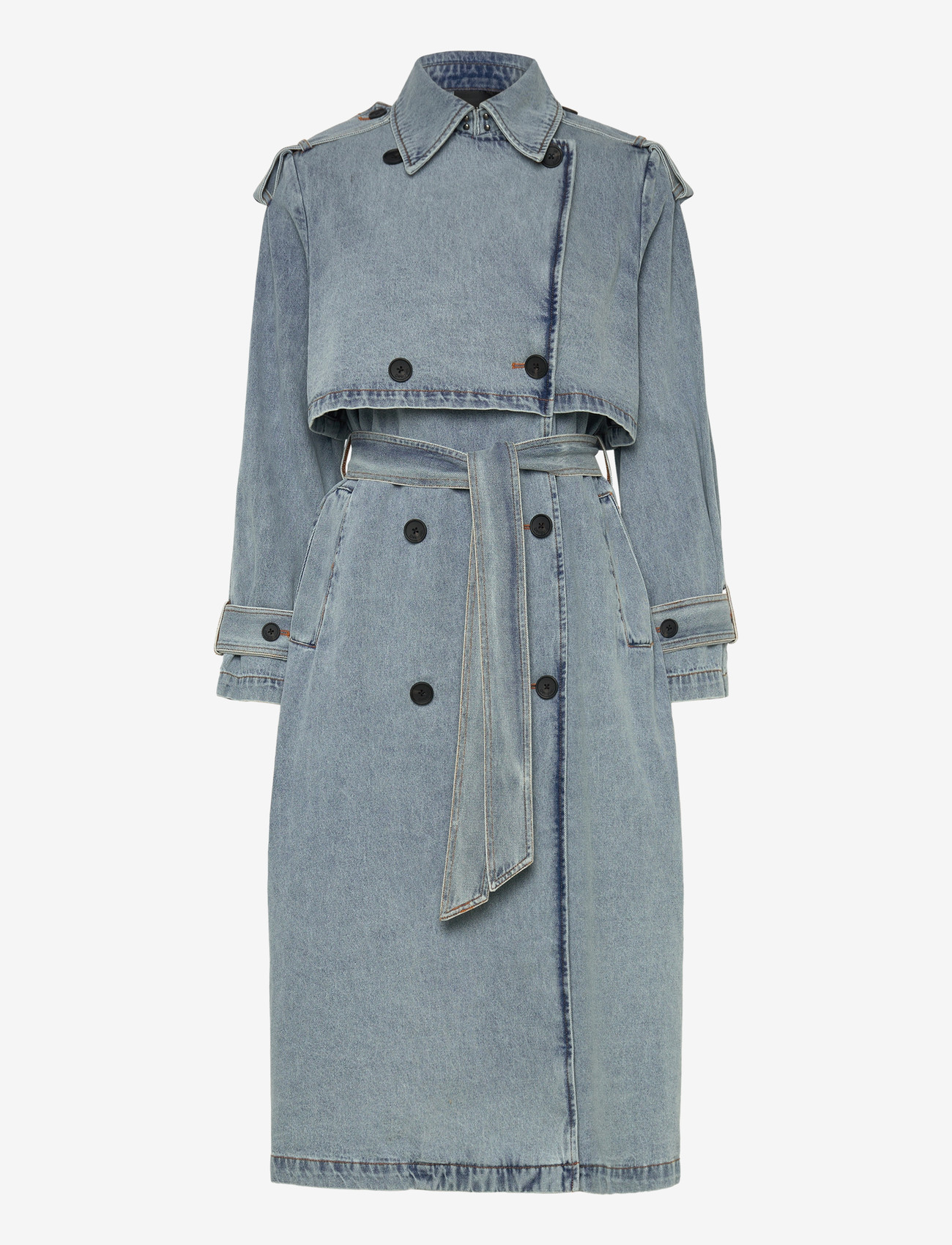 Desigual - WOMAN DENIM TRENCH - trench coats - blue - 2