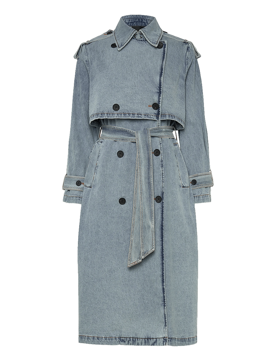 Desigual - WOMAN DENIM TRENCH - trenchcoats - blue - 2