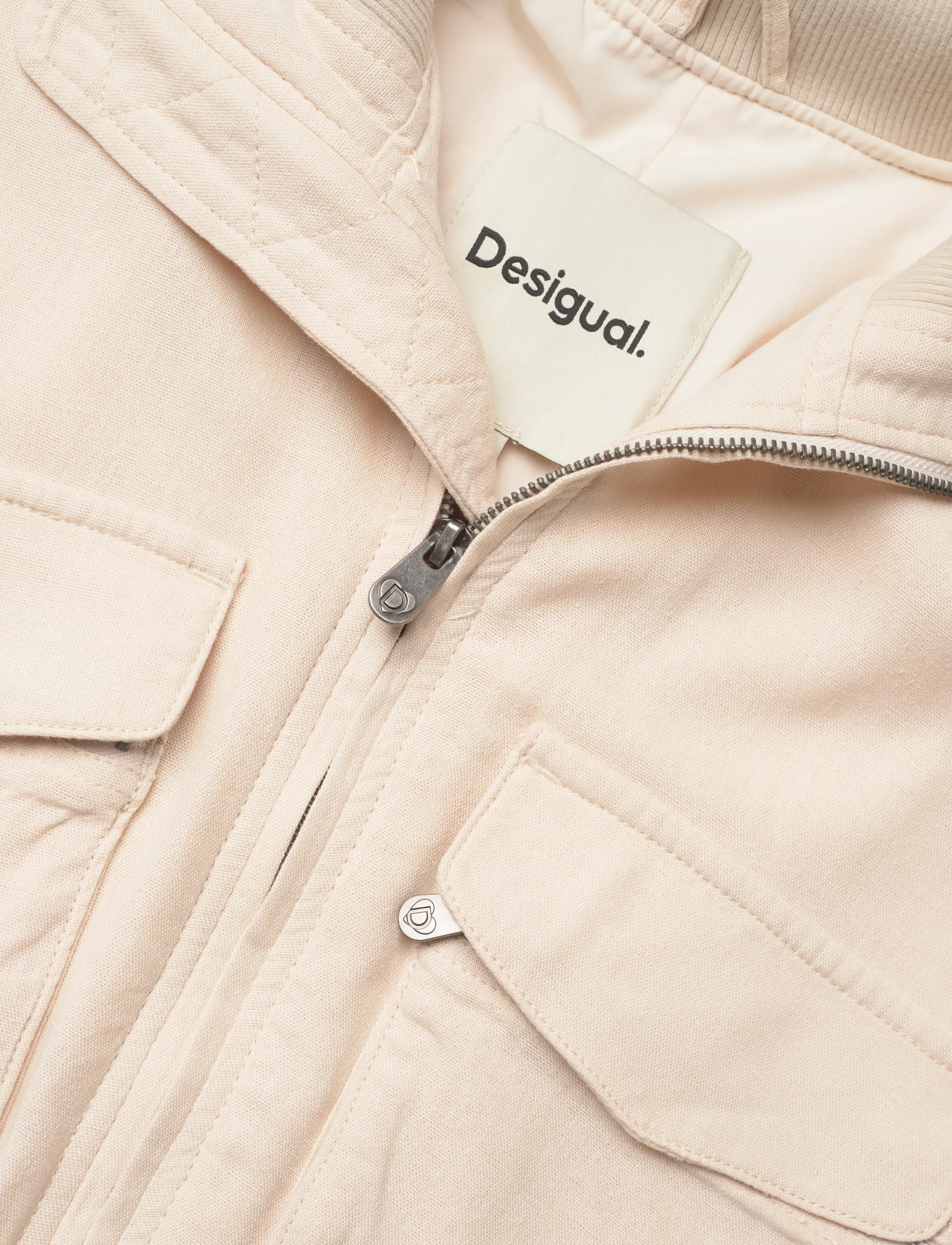 Desigual - WOMAN WOVEN JACKET - spring jackets - white - 2