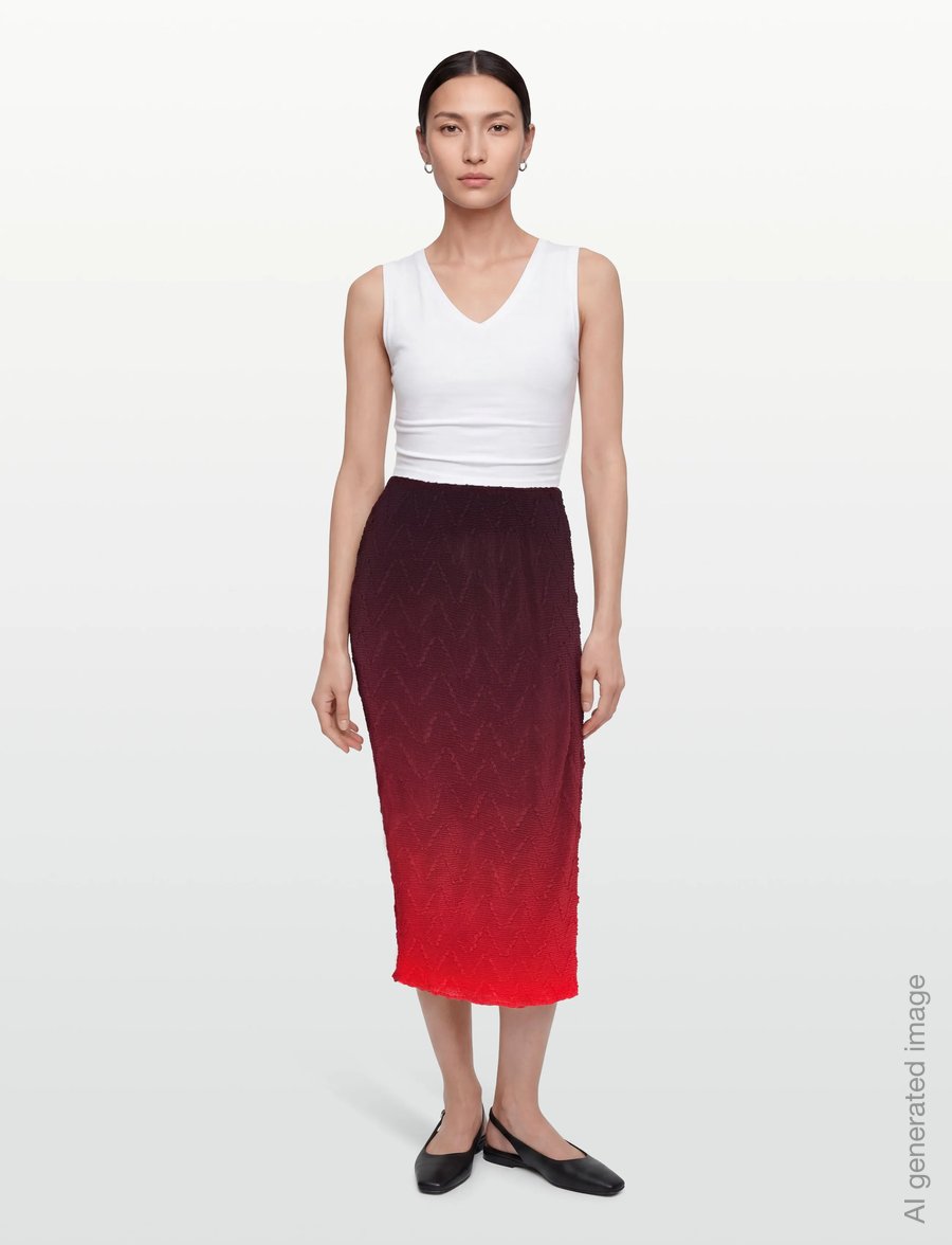 Desigual - FAL_STRAW - midinederdele - red - 0