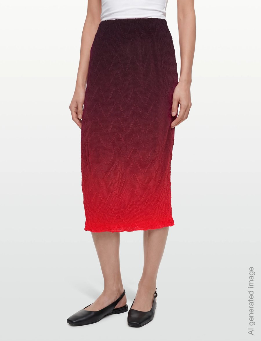 Desigual - FAL_STRAW - midinederdele - red - 3