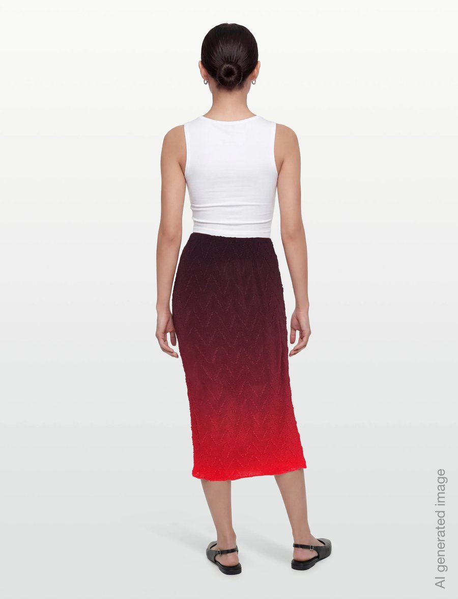 Desigual - FAL_STRAW - midinederdele - red - 4