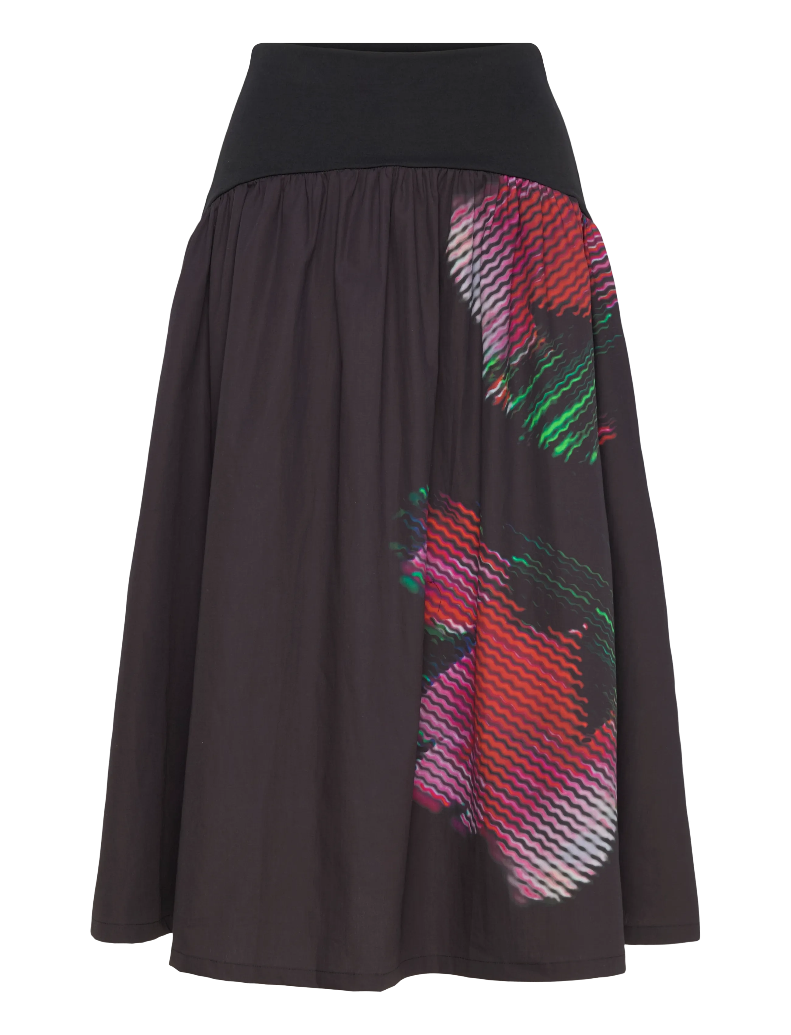 Desigual FAL_CANE, 2000 BLACK, M - Midi nederdele - BLACK / black