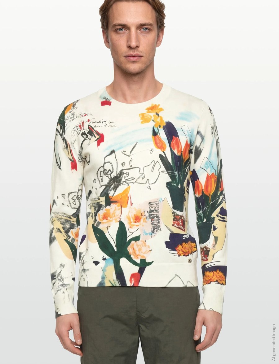Desigual - JERS_NANTES_LACROIX - pullover - white - 3