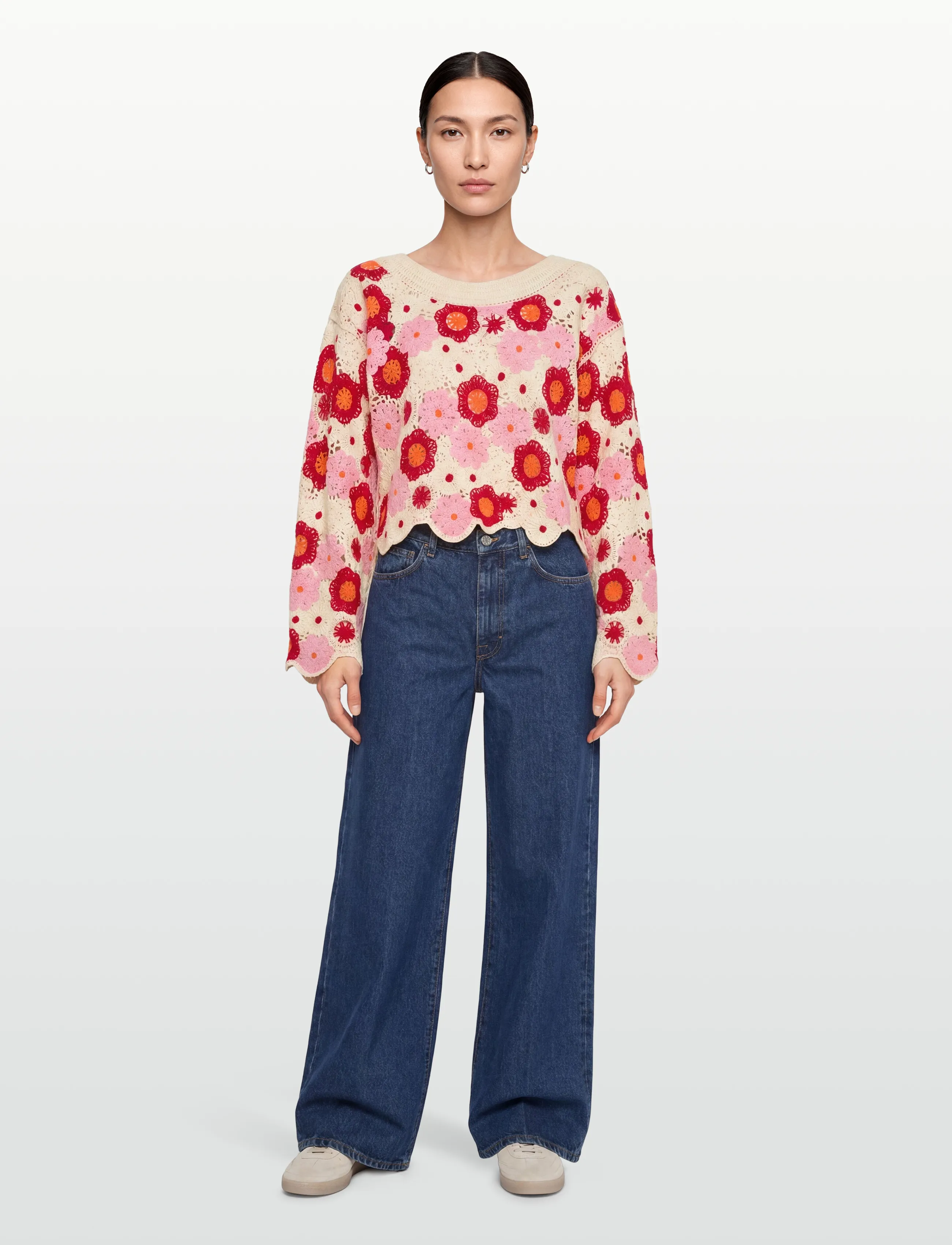 Desigual Jers_Noruega, L, Pink, Strik > Trøjer, Dame