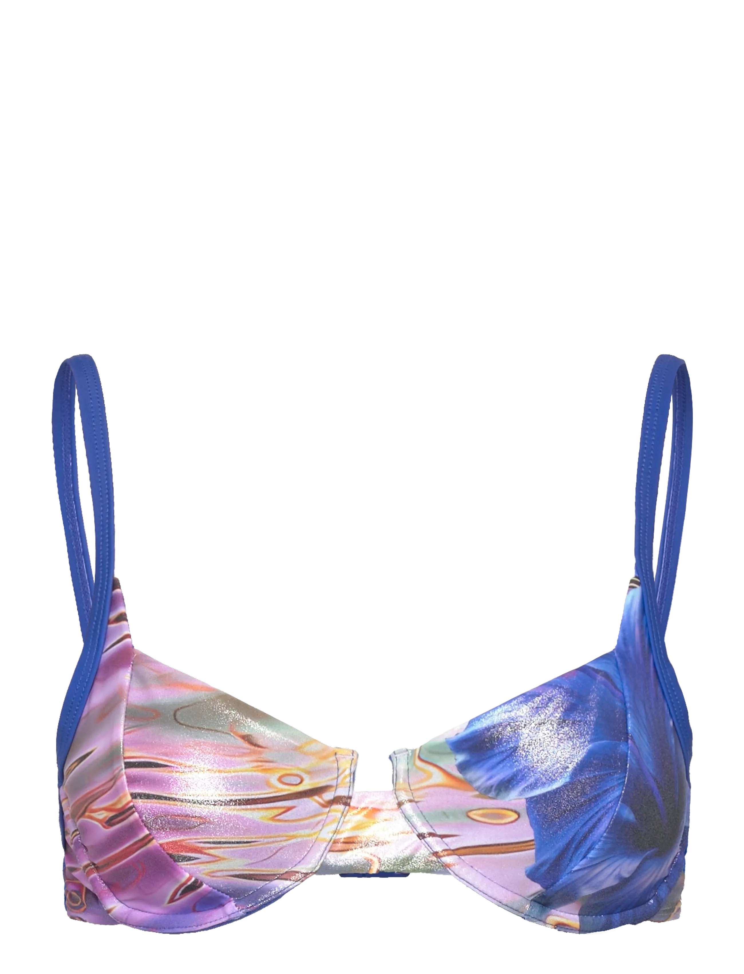 Desigual SWIM_CANCUN TOP - Uutuudet - BLACK / purple