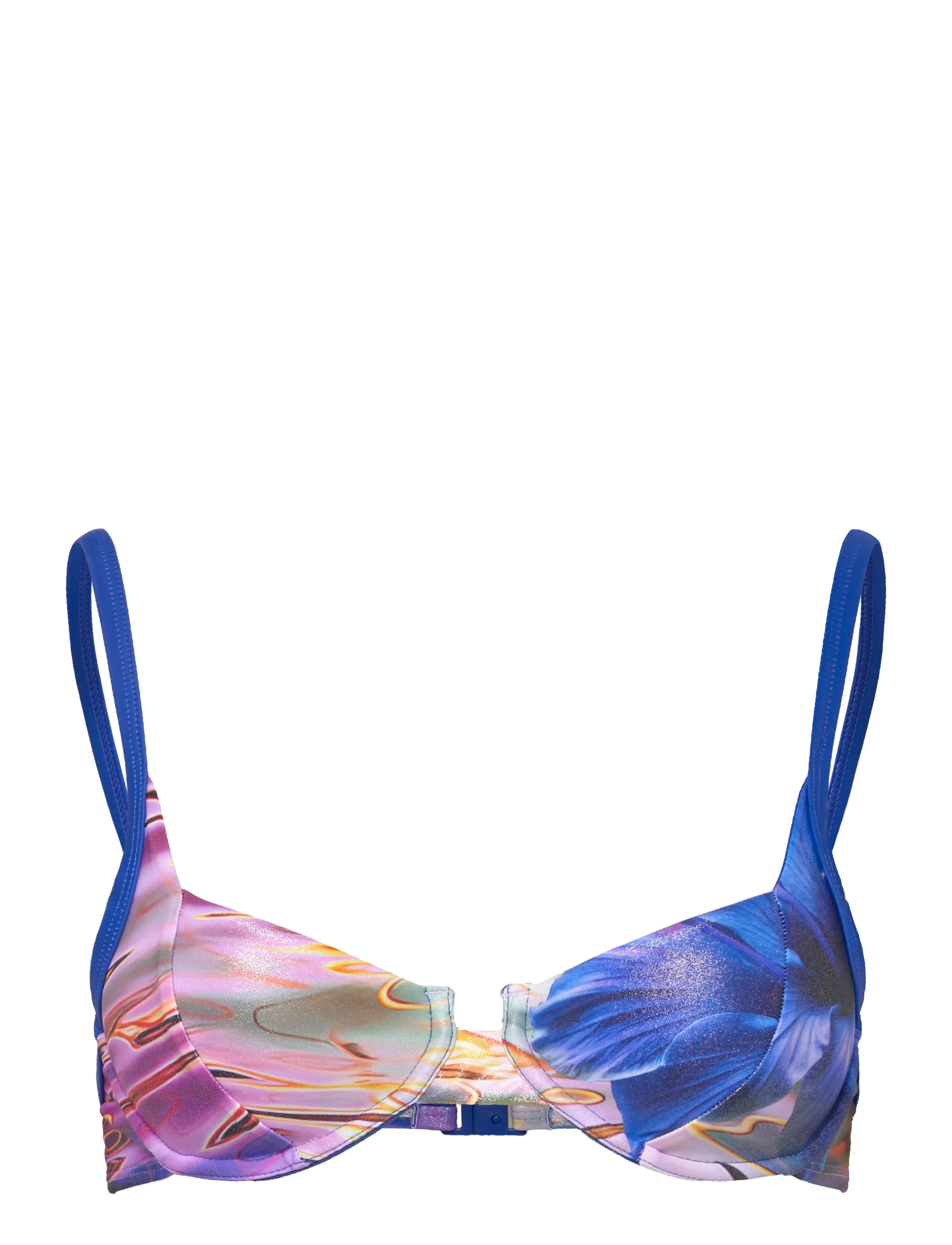 Desigual Swim_Cancun Top, XL, Blue, Bikinitoppe > Bikinitoppe Med Ledning, Dame