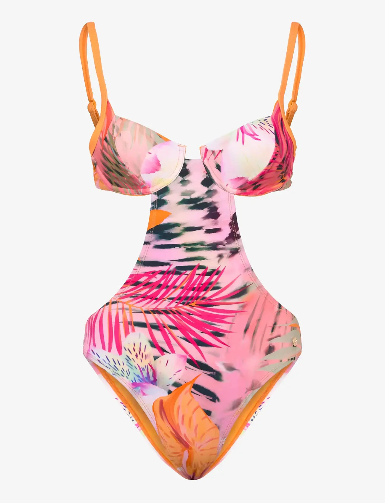 Desigual - SWIM_NASAU ONE PIECE - swimsuits - yellow - 0