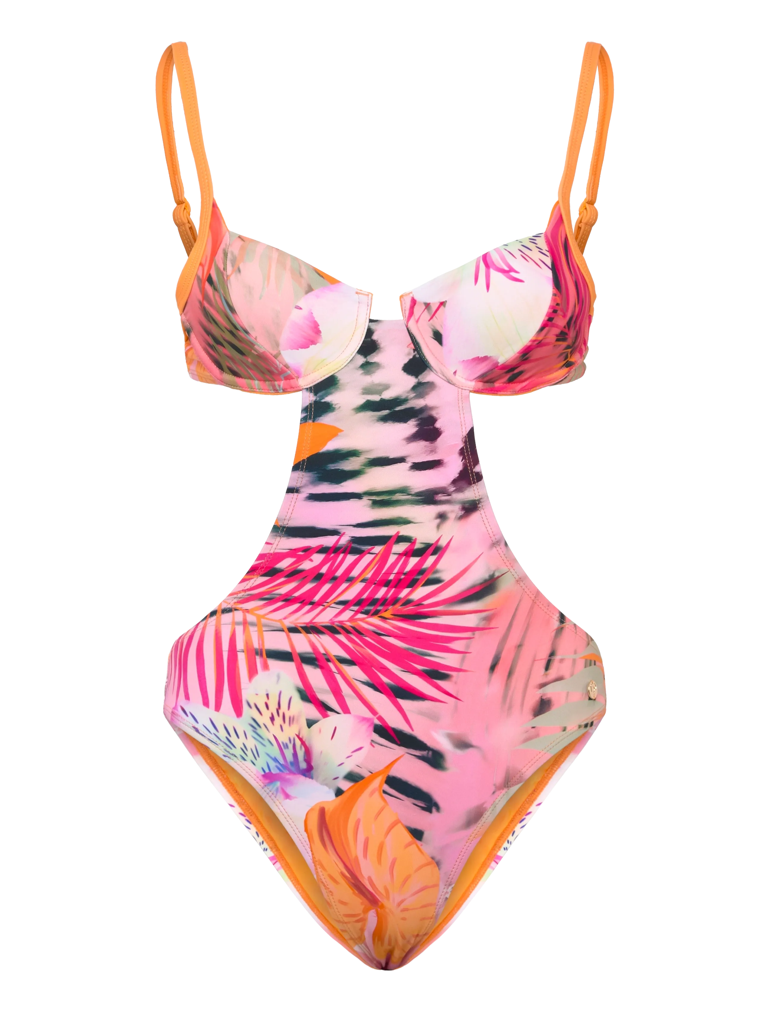 Desigual SWIM_NASAU ONE PIECE - Bademode - YELLOW / orange