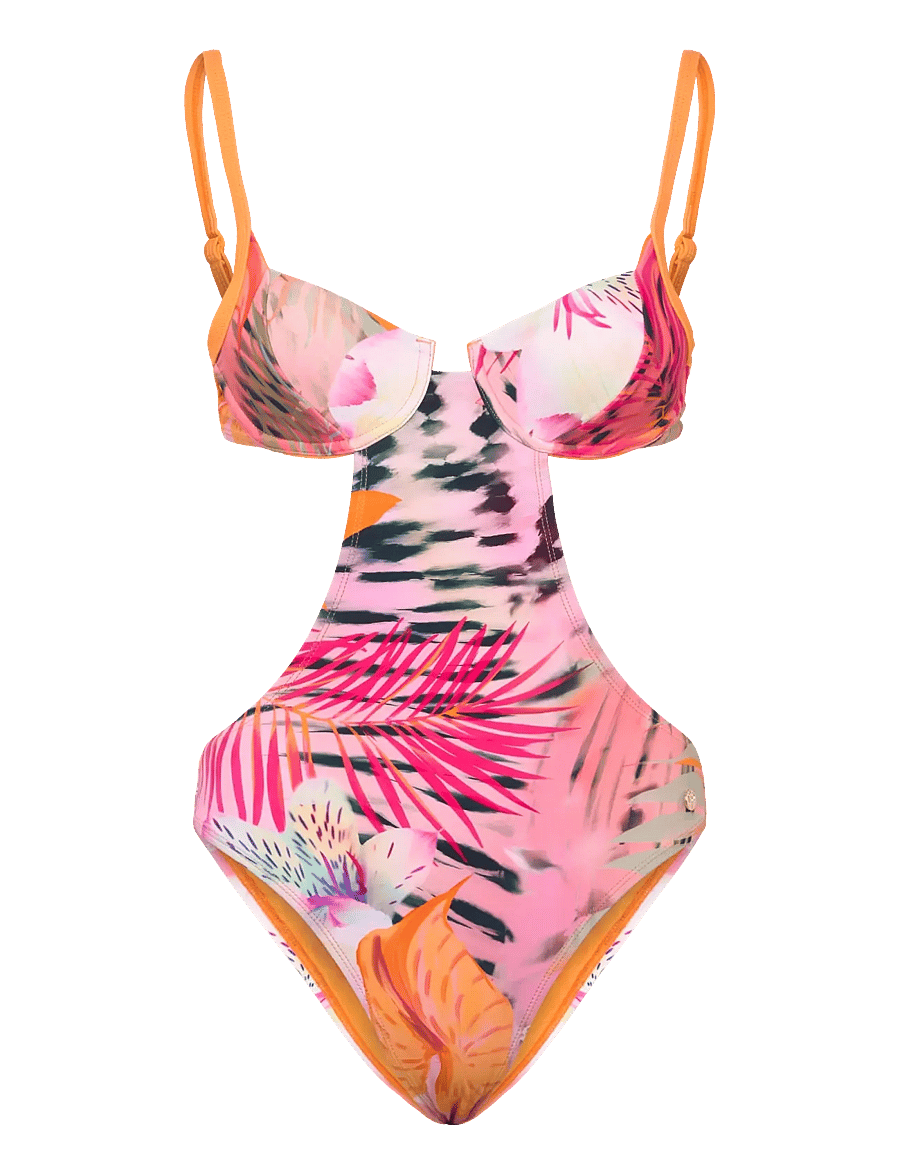 Desigual - SWIM_NASAU ONE PIECE - badeanzüge - yellow - 0