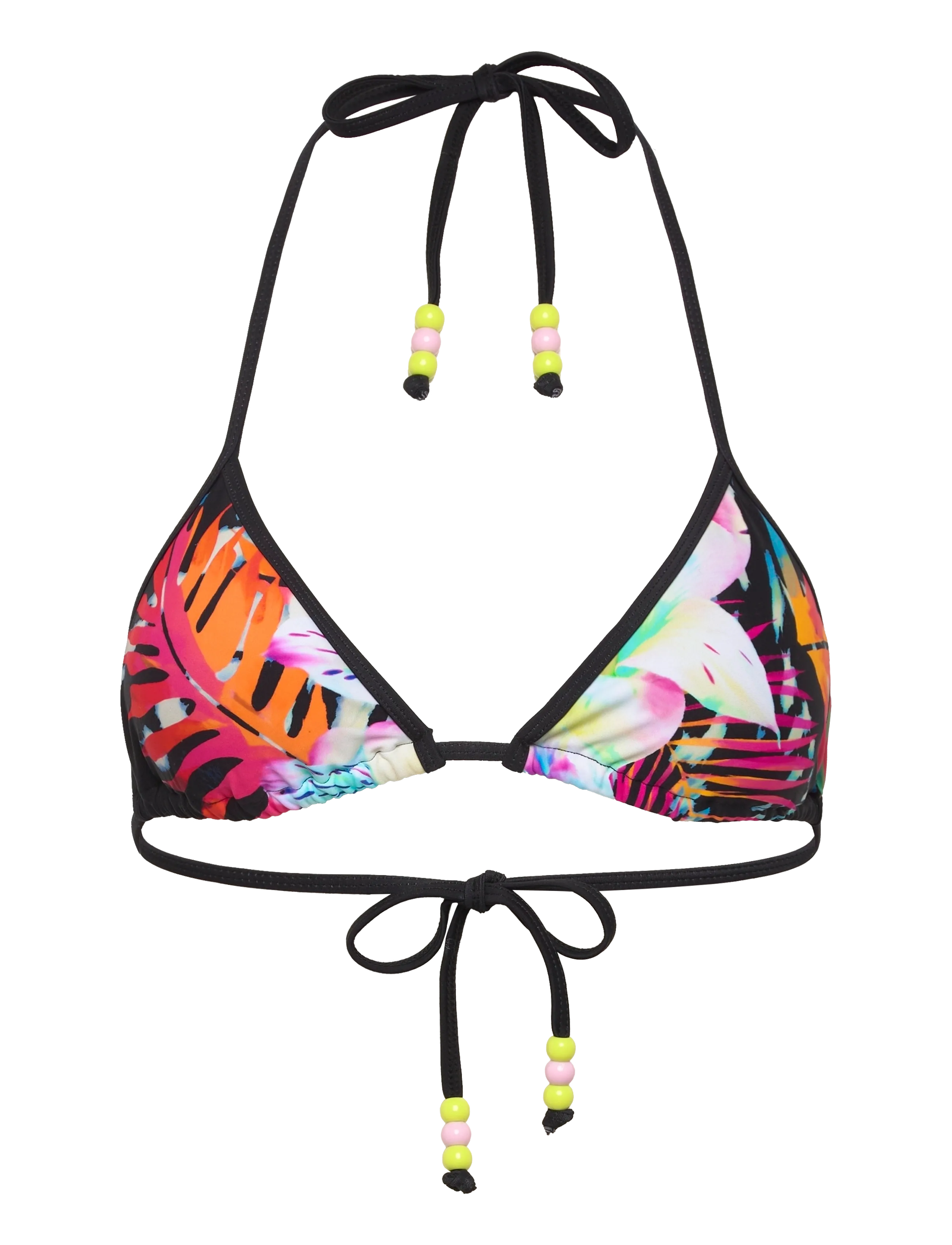 Desigual Swim_Daikiri Top, Kvinder, Trekant Halter Bikinitop, Sort, Str: M