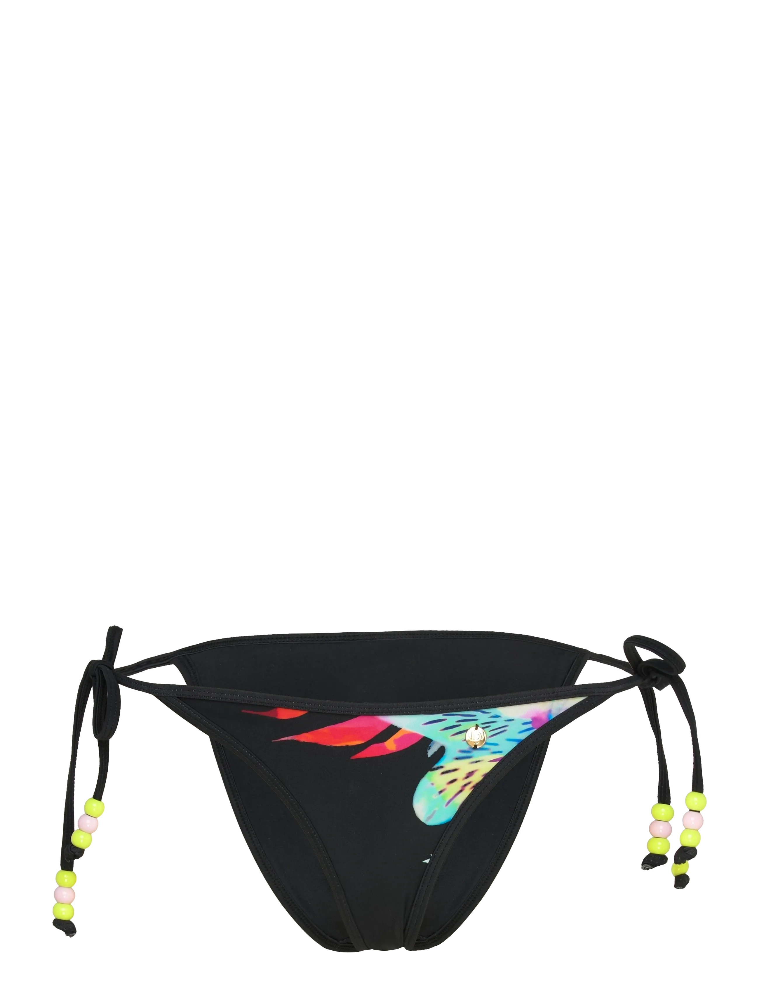 Desigual Swim_Daikiri Bottom, L, Black, Bikinitrusser > Bikinier Med Sidebånd, Dame