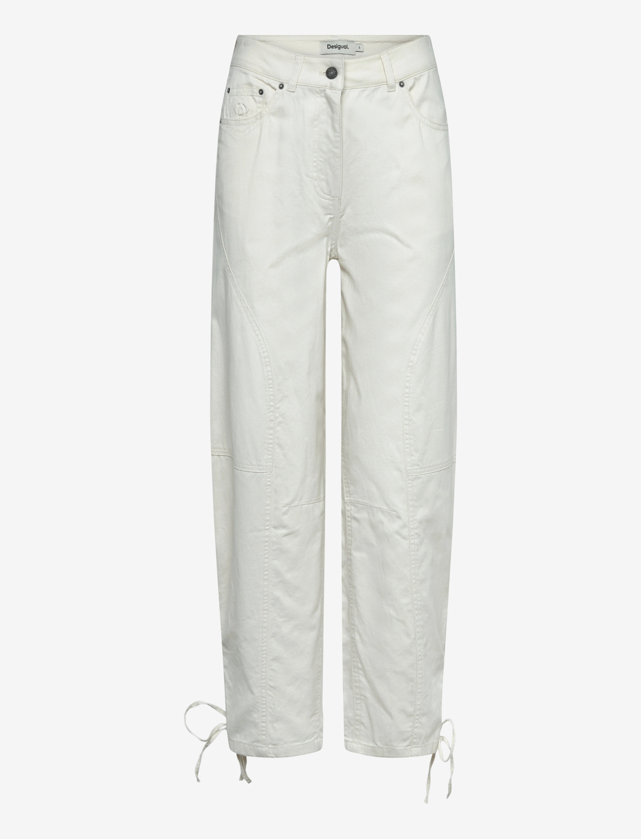 Desigual - PANT_TROY - bukser med brede ben - material finishes - 0