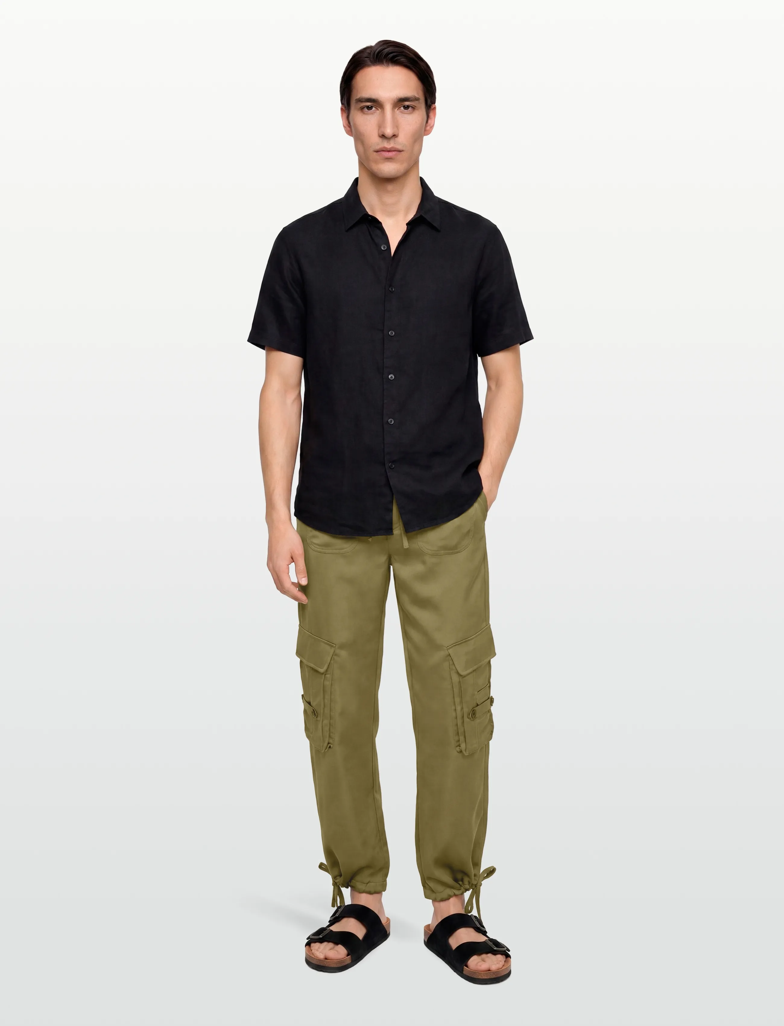 Desigual PANT_FAN - Cargobukser - GREEN / khaki/green