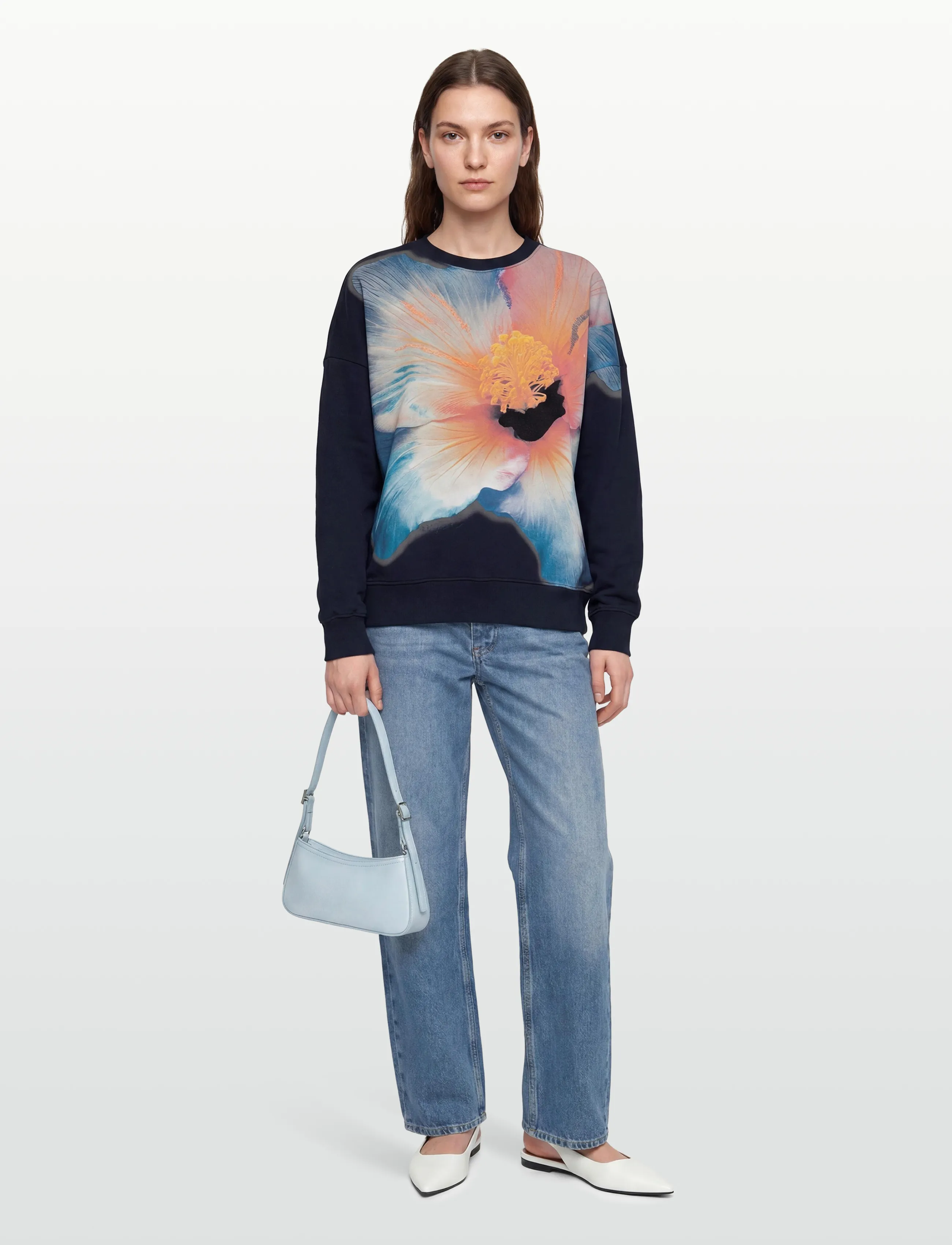 Desigual Sweat_Mia, L, Navy, Sweatshirts & Hættetrøjer > Sweatshirts, Dame