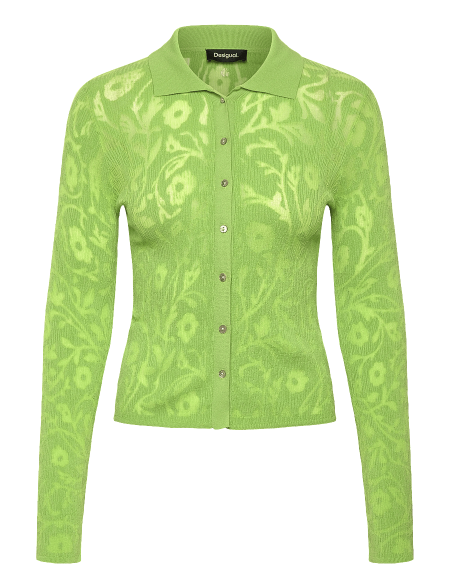 Desigual - TS_LISBOA - cardigans - green - 0