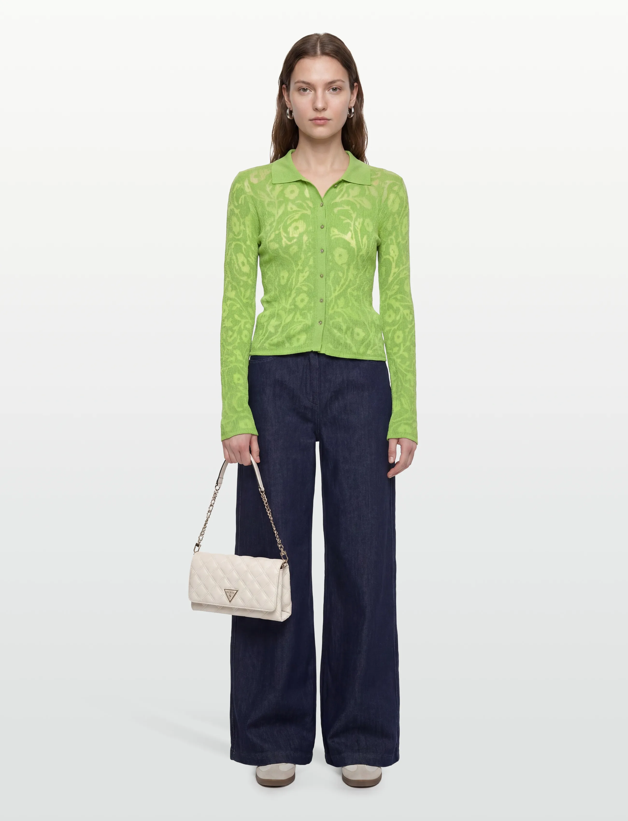 Desigual Ts_Lisboa, Kvinder, Polo Cardigan Top, Grøn, Str: L