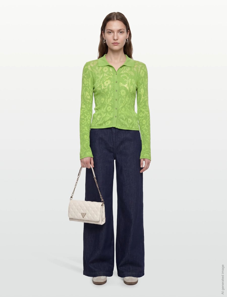 Desigual - TS_LISBOA - cardigans - green - 0