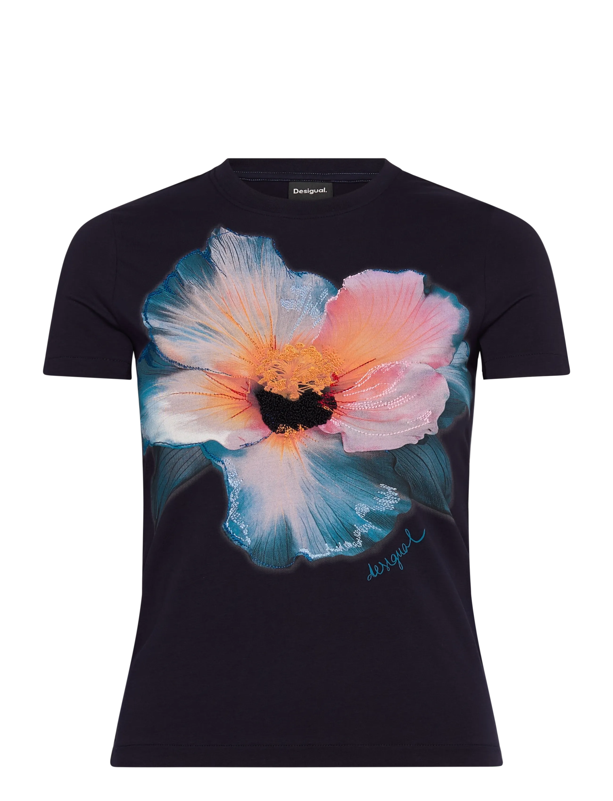 Desigual TS_ESTOCOLMO, 1001 CRUDO, S - T-Shirts & Tops - BLUE / navy