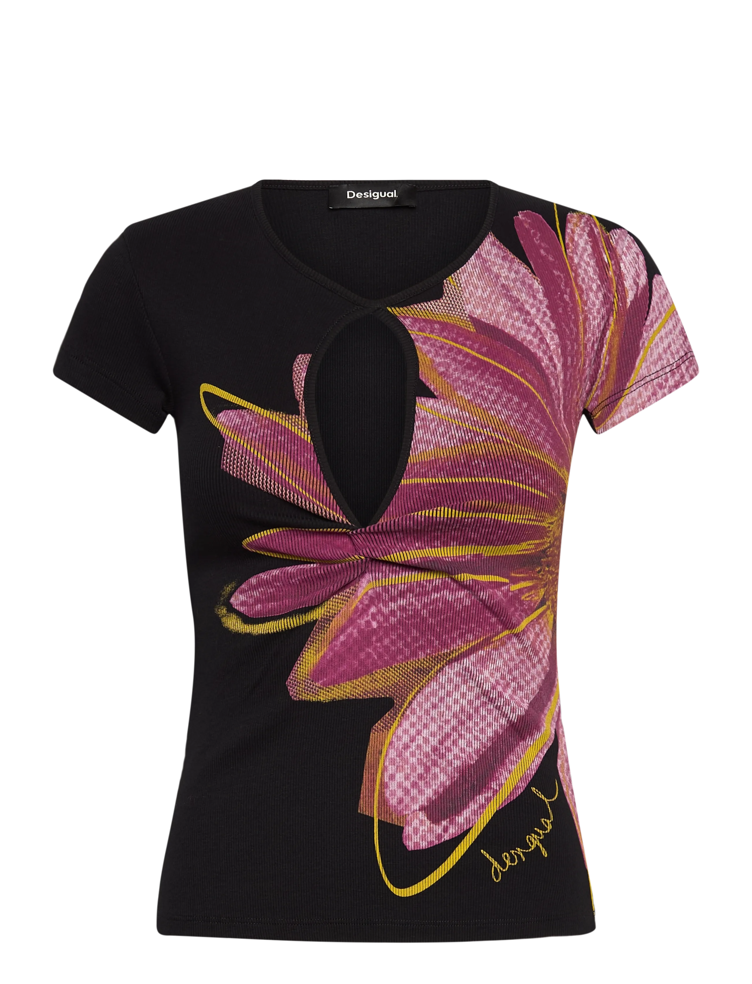 Desigual TS_DUBLIN, 2000 BLACK, XS - T-Shirts & Tops - BLACK / black