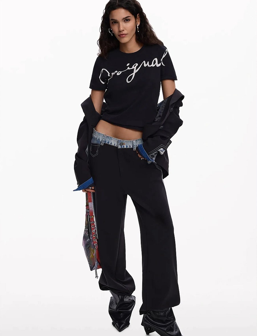 Desigual - TS_FLORENCIA - t-shirts - black - 4