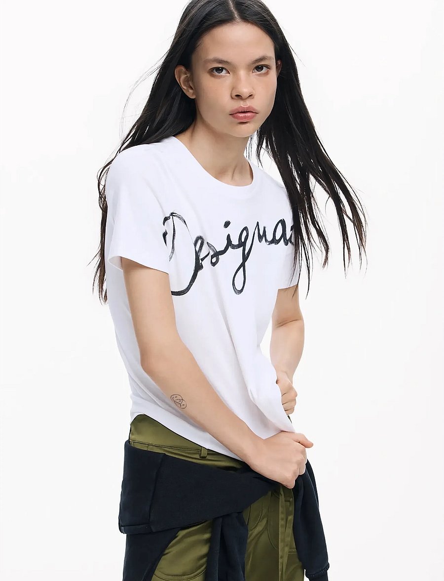 Desigual - TS_FLORENCIA - t-shirts - white - 0
