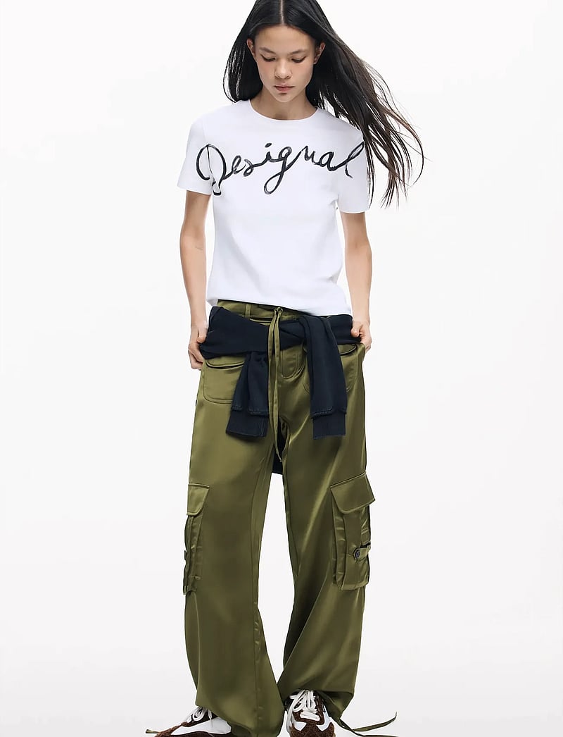 Desigual - TS_FLORENCIA, 2000 BLACK, L - t-särgid - white - 4