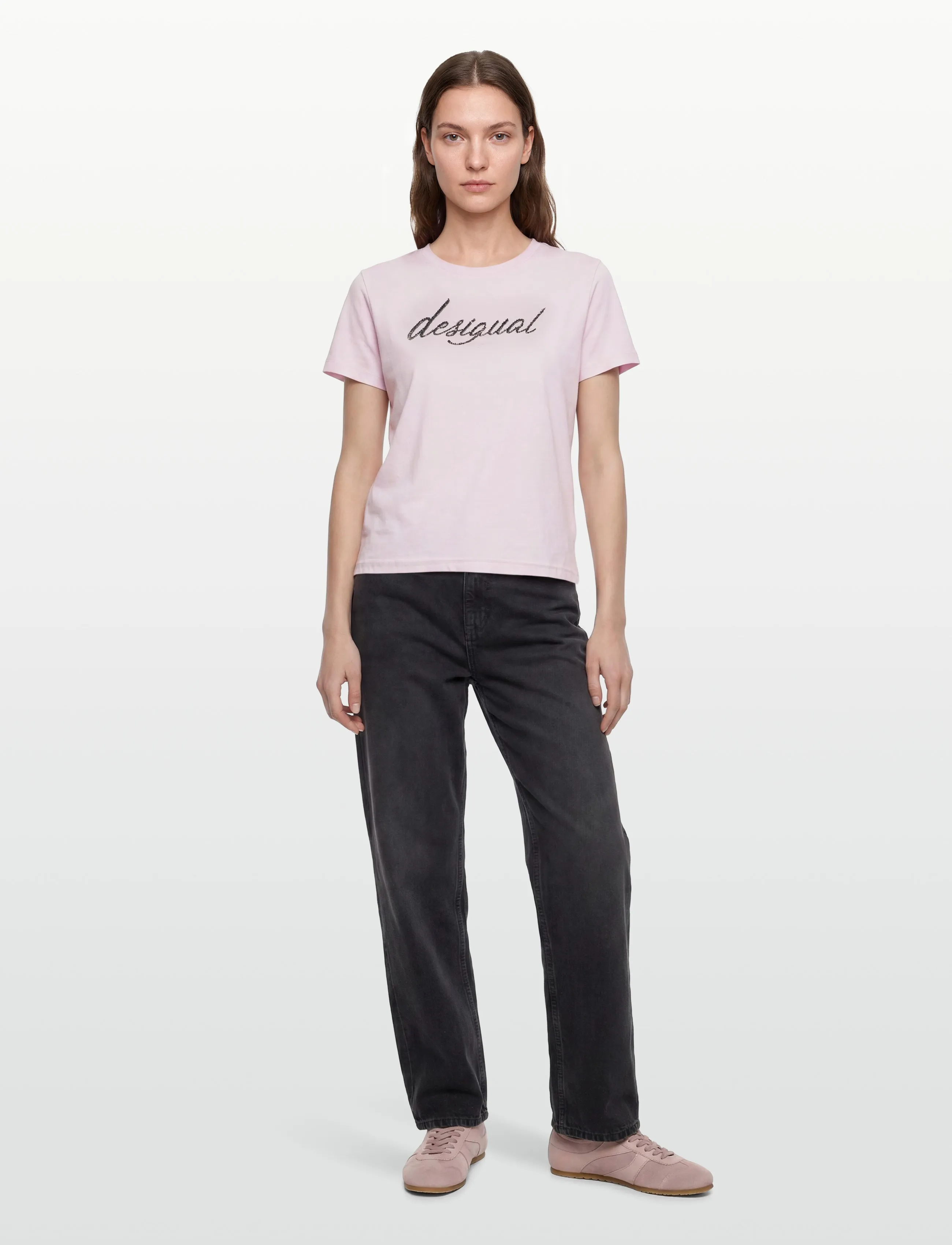 Desigual Ts_Varsovia, Kvinder, T-Shirt, Pink, Str: L