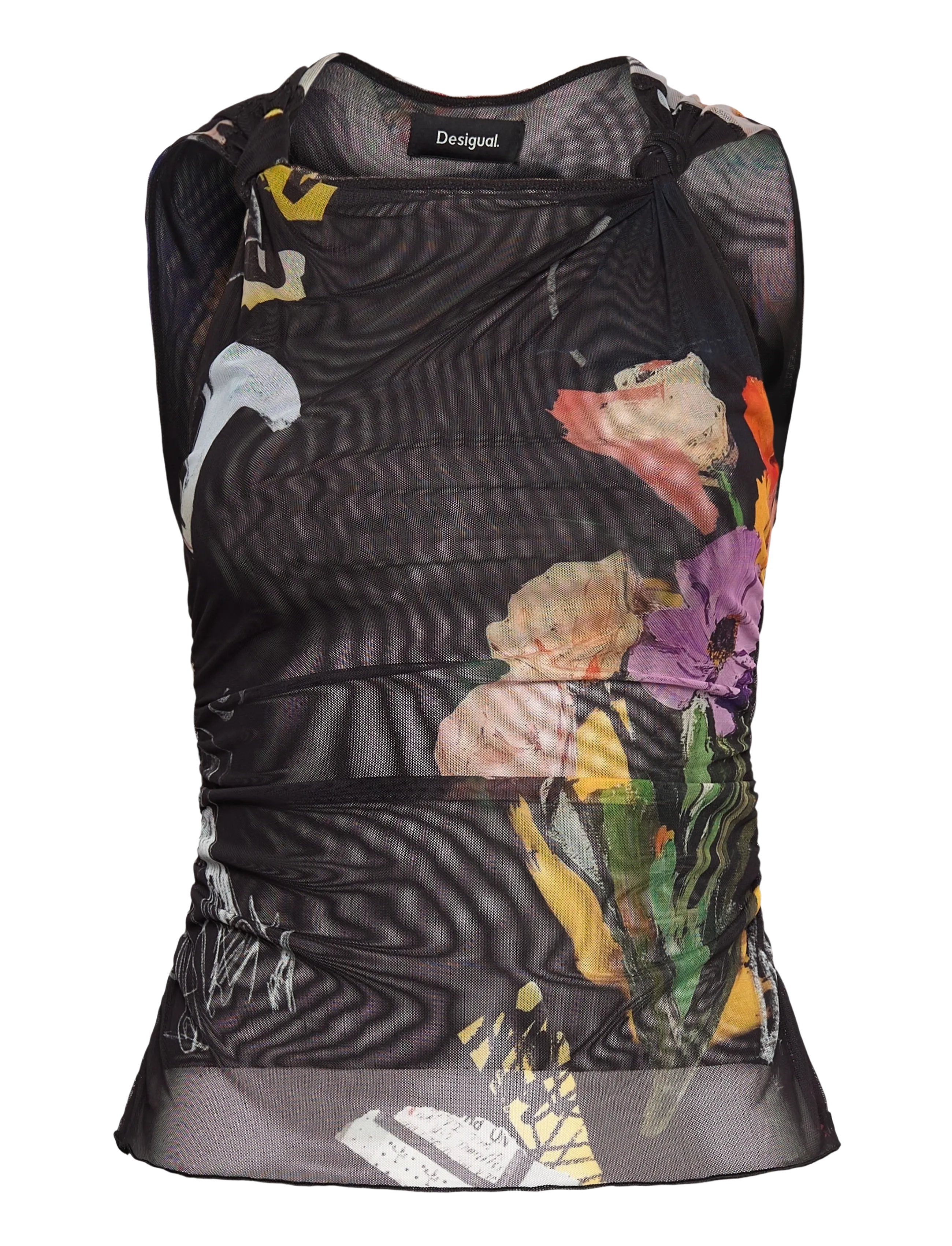 Desigual TS_BRUSELAS, 2000 BLACK, L - T-Shirts & Tops - BLACK / black