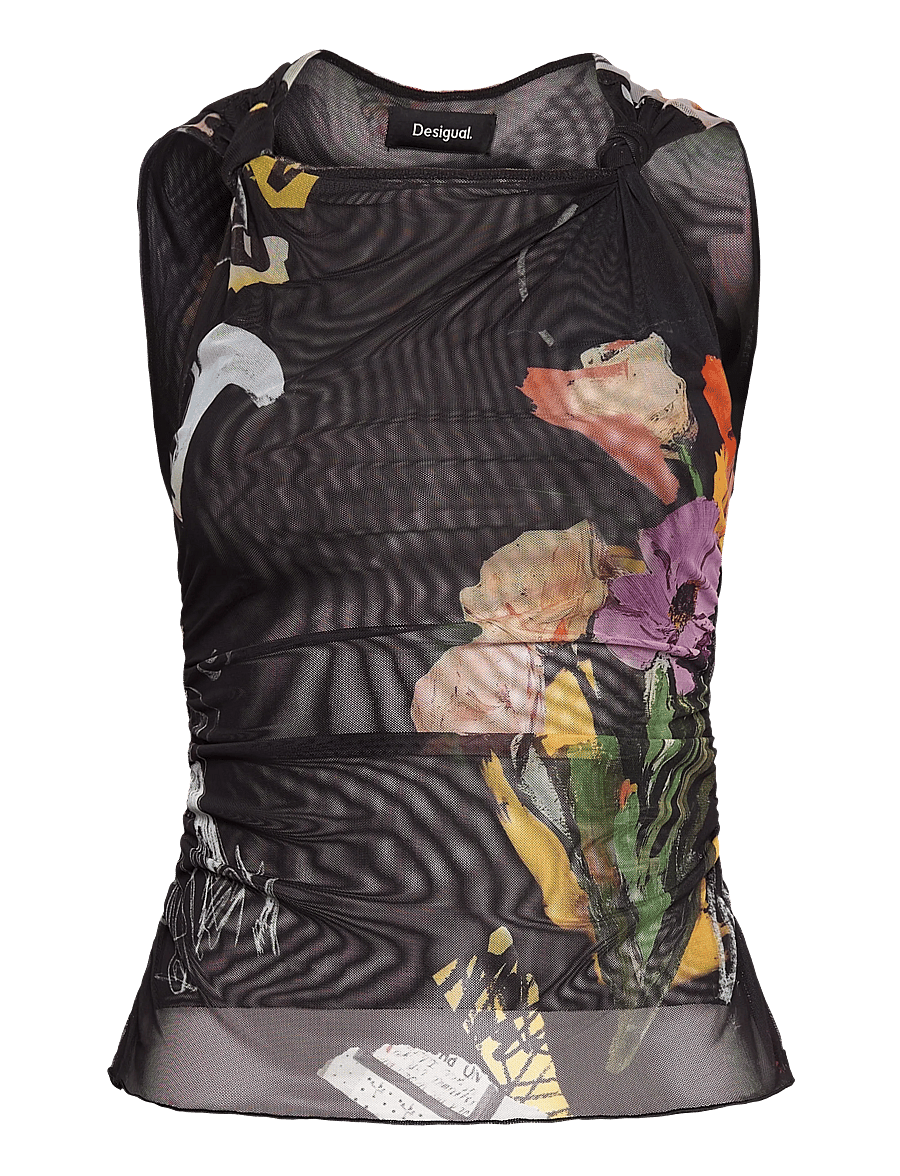 Desigual - TS_BRUSELAS - linnen - black - 0