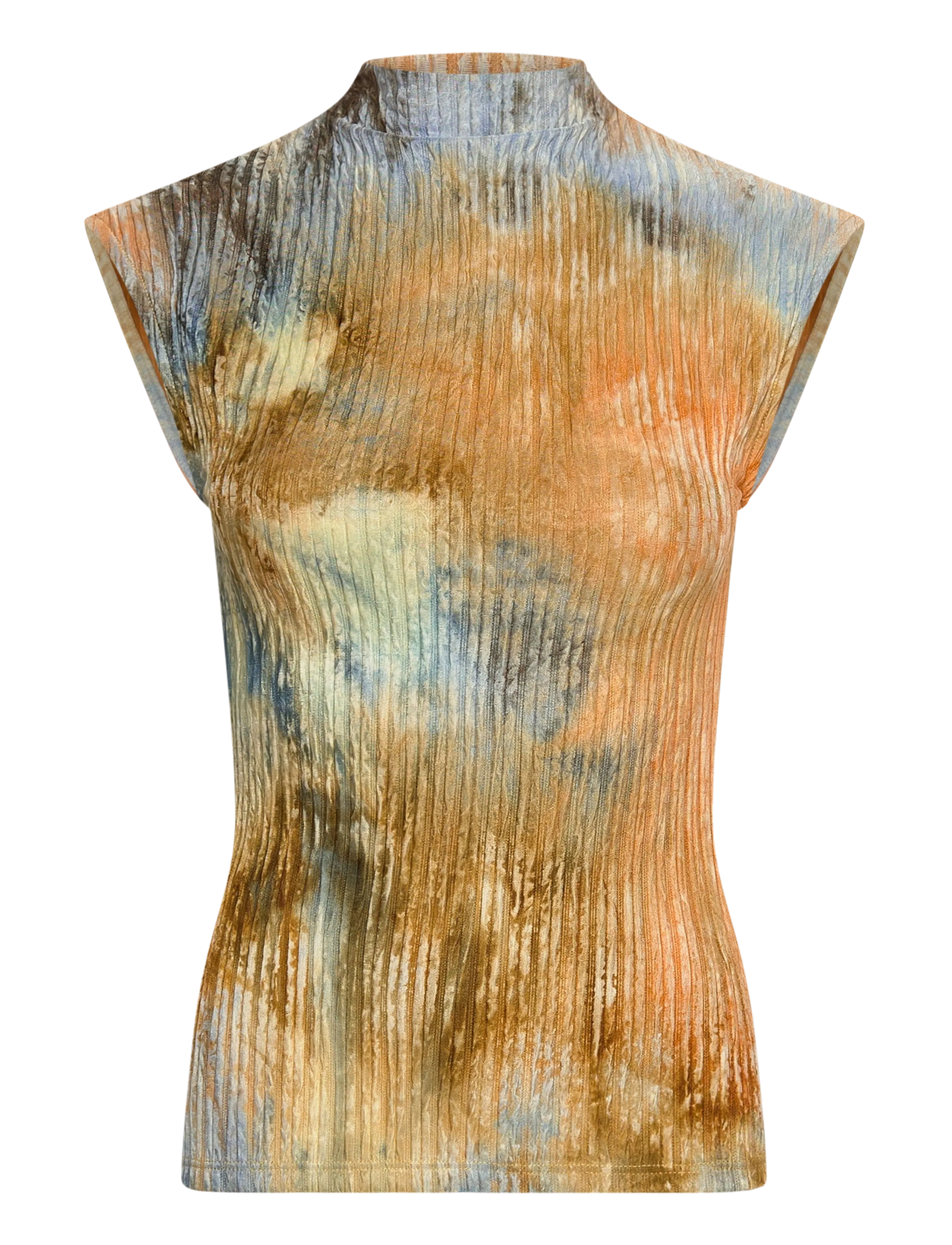 Desigual TS_VENECIA, 6014 SUDAN BROWN, S - T-Shirts & Tops - BROWN / beige