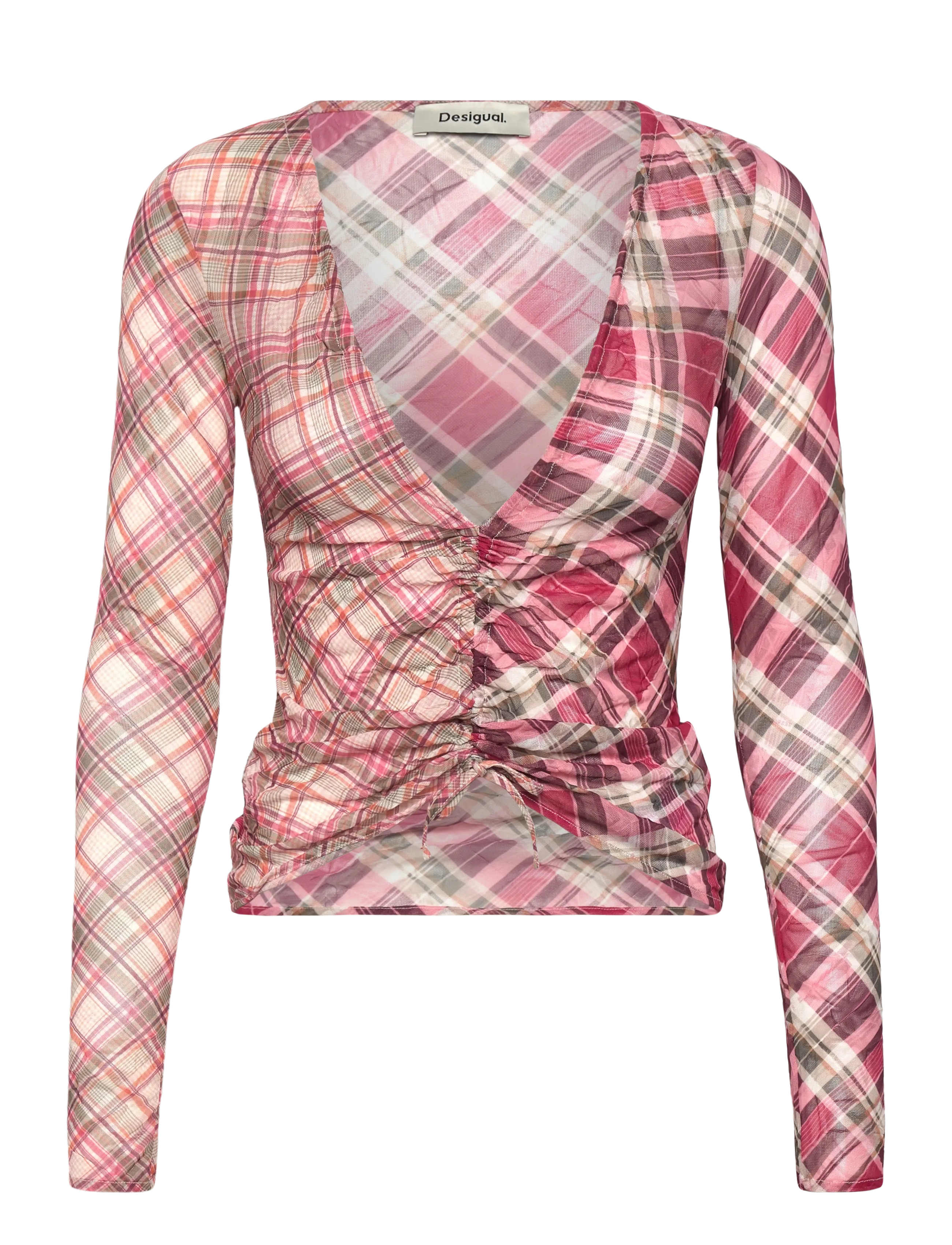 Desigual TS_ARIZONA, 3026 STRAWBERRY RED, S - T-Shirts & Tops - RED / pink/rose