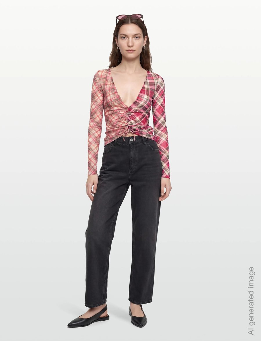 Desigual - TS_ARIZONA - langärmlige tops - red - 0